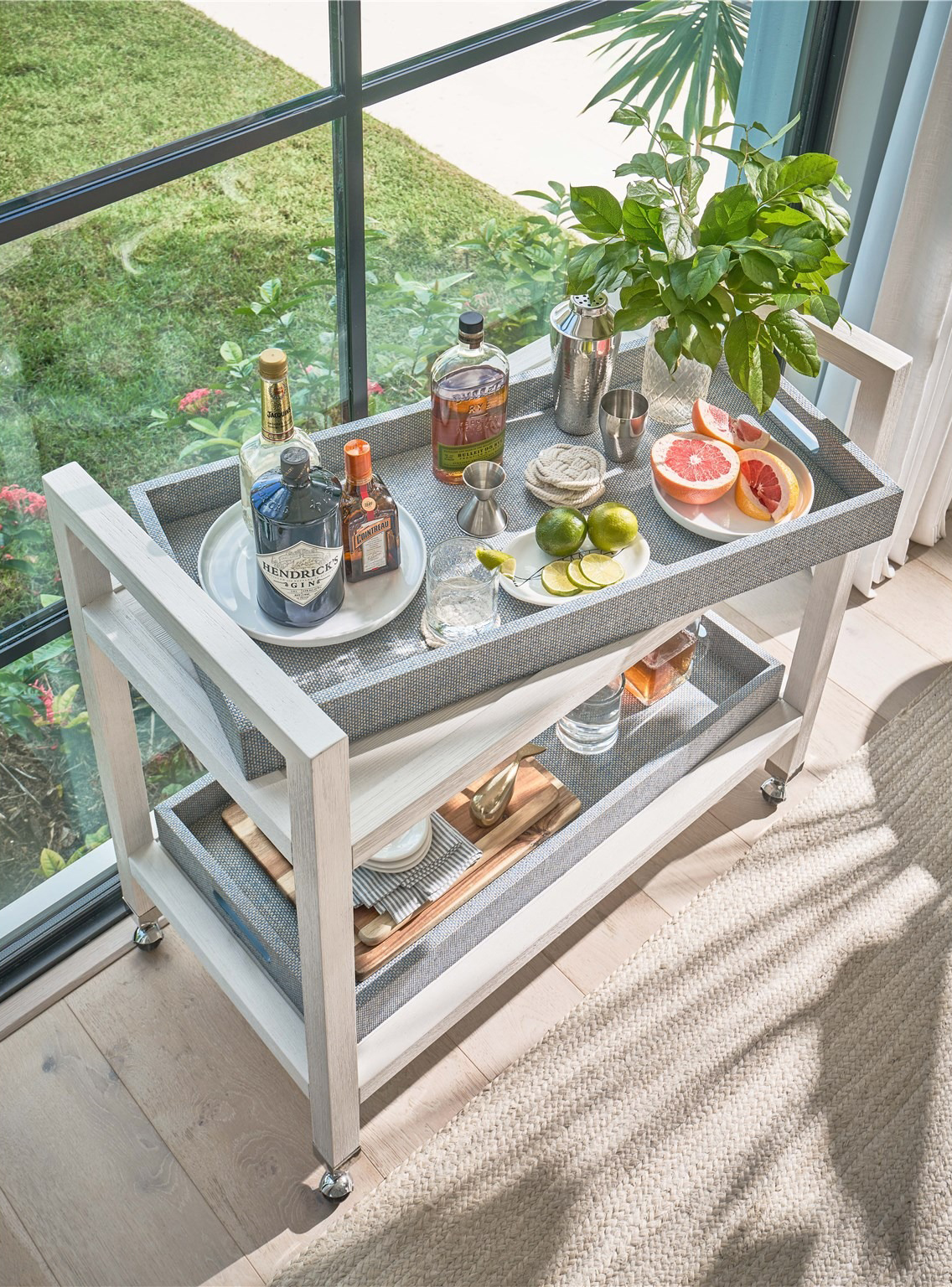 Jupiter Wood Bar Cart