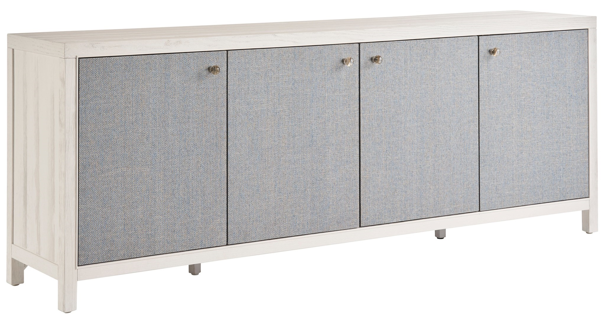 Captiva Wood TV Entertainment Credenza Stand w/4 Doors