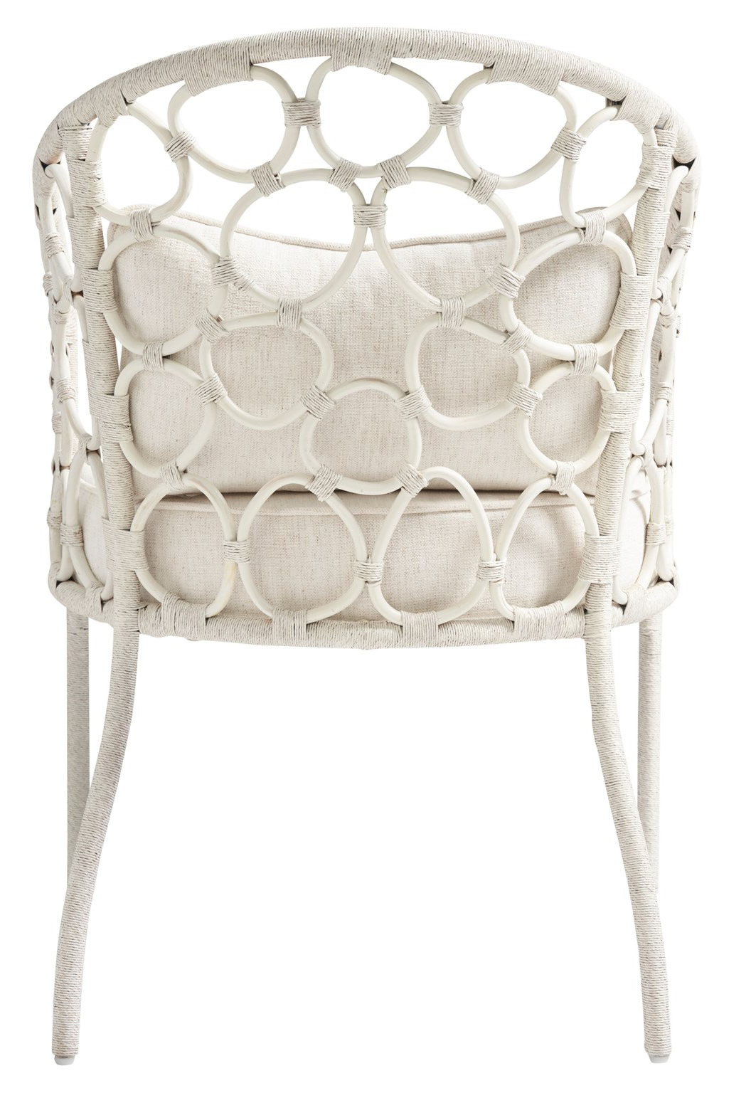 Pebble Fabric/Rattan Dining Chair