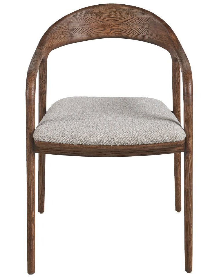 Echo Fabric/Wood Dining Arm Chair