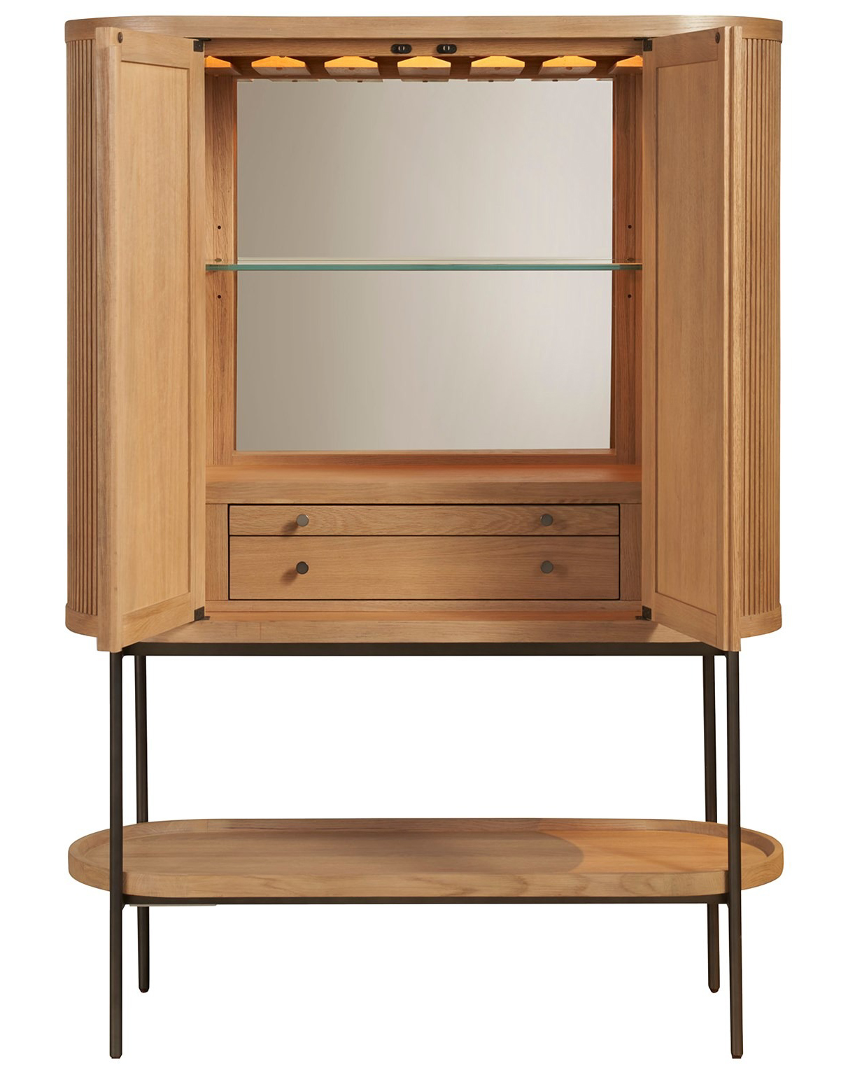 Linnea Wood Bar Cabinet w/2 Doors & 2 Drawers