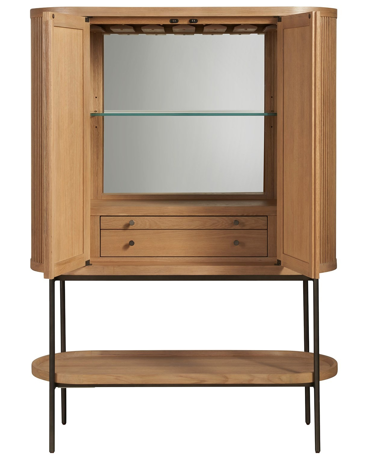 Linnea Wood Bar Cabinet w/2 Doors & 2 Drawers