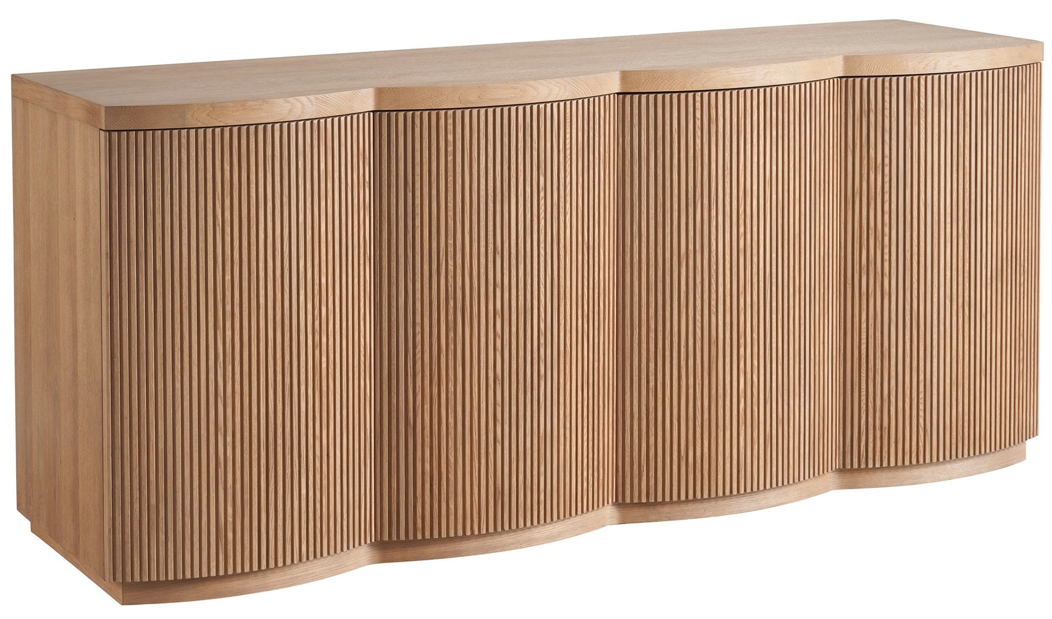 Lumi Wood TV Entertainment Credenza Stand w/4 Doors