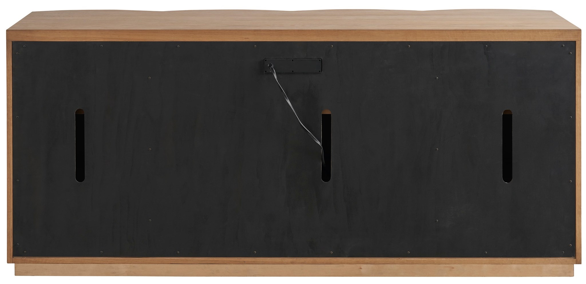 Lumi Wood TV Entertainment Credenza Stand w/4 Doors