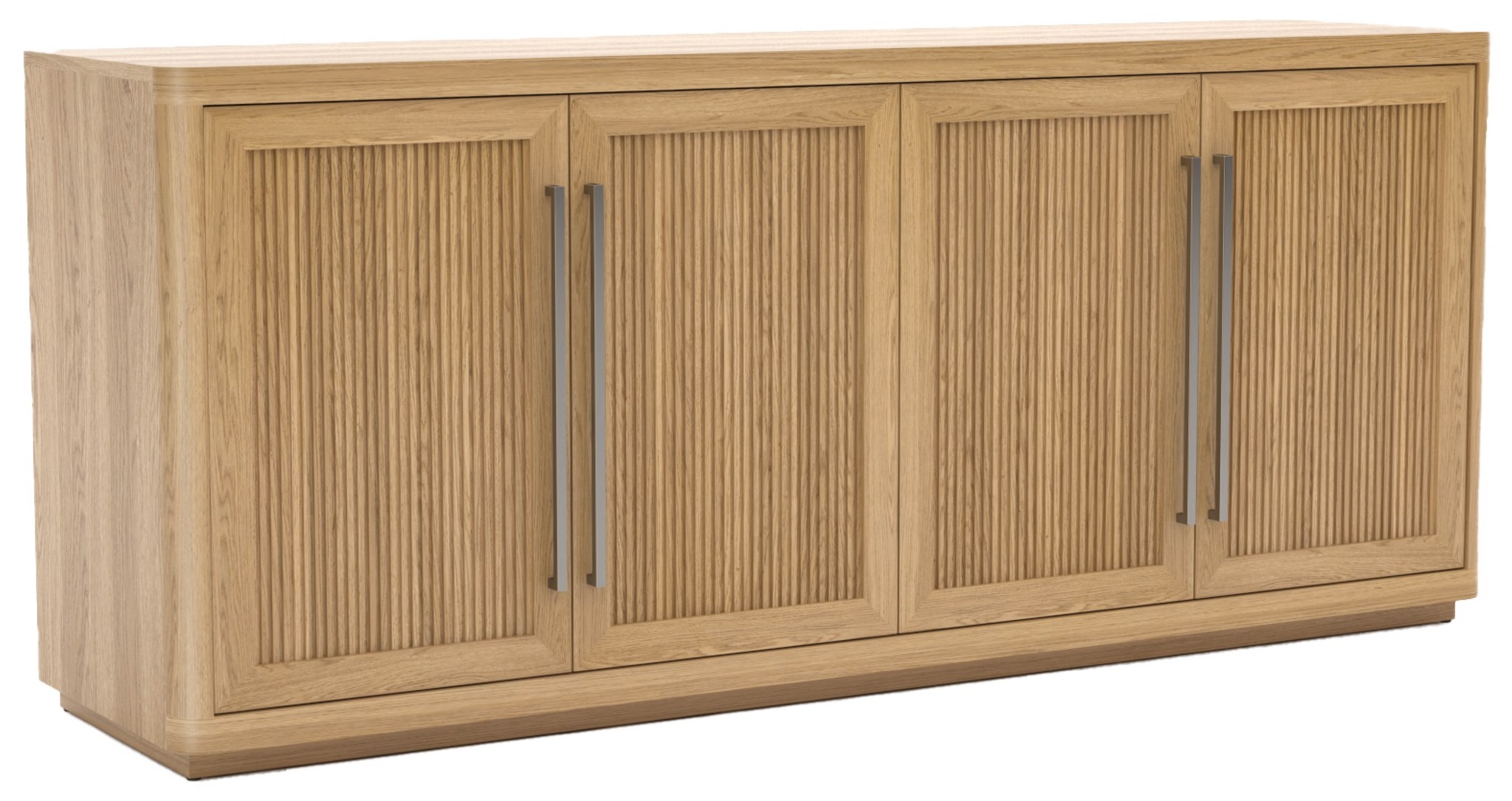Media Wood TV Entertainment Credenza Stand w/4 Doors