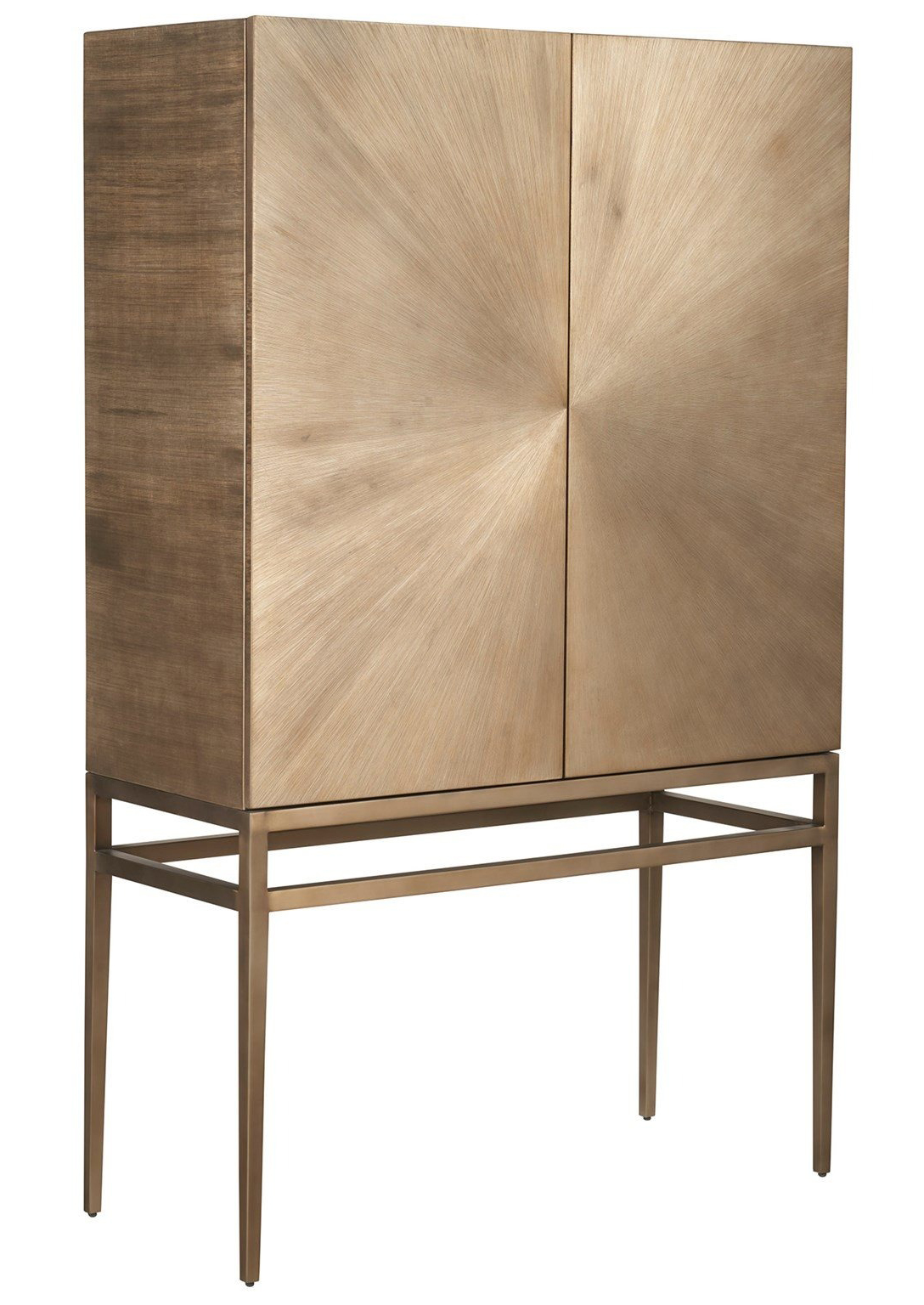 Milo Aluminum Bar Cabinet w/2 Doors