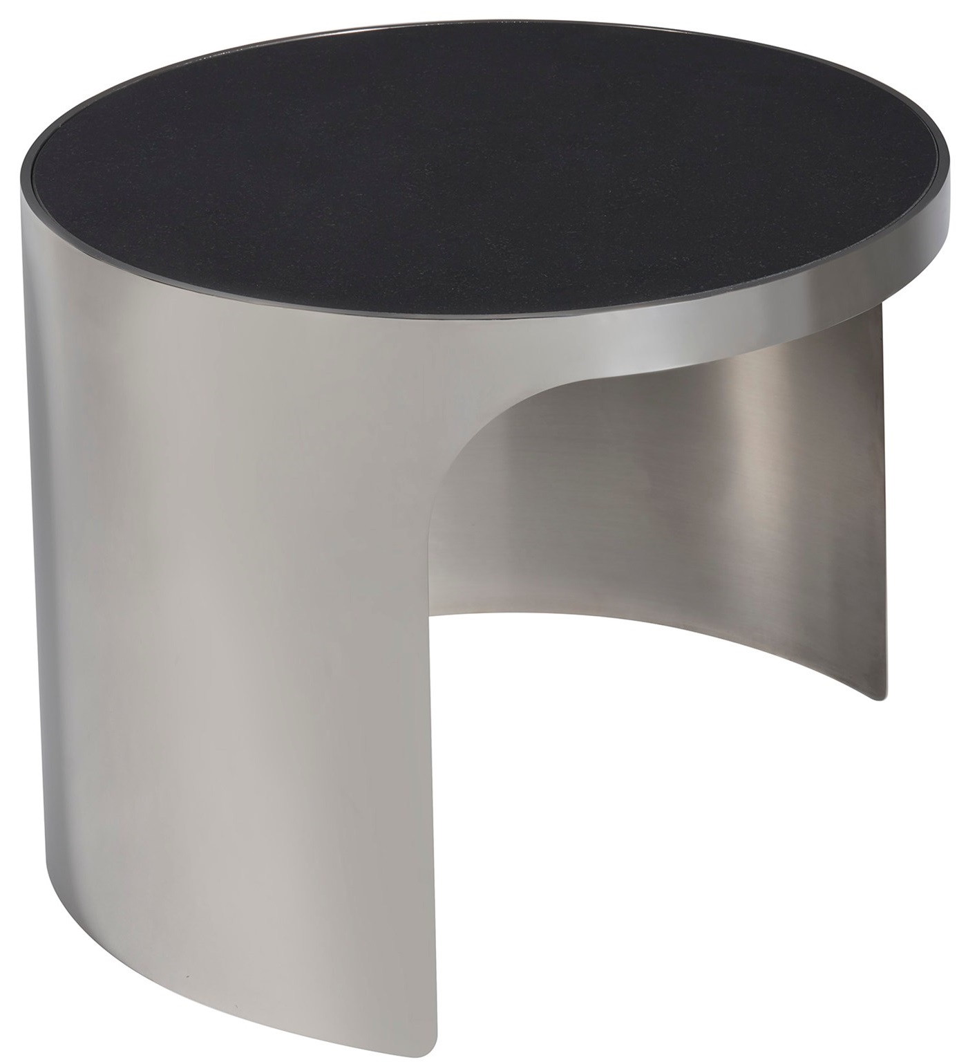 Revolve Granite/Metal Round Nesting Coffee Table