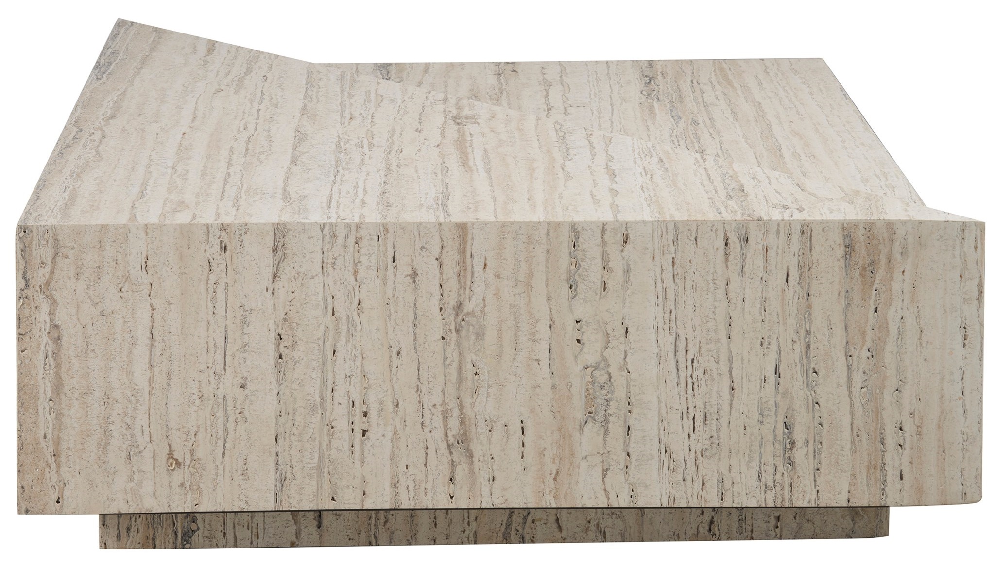 Daxton Stone Square Coffee Table w/Casters
