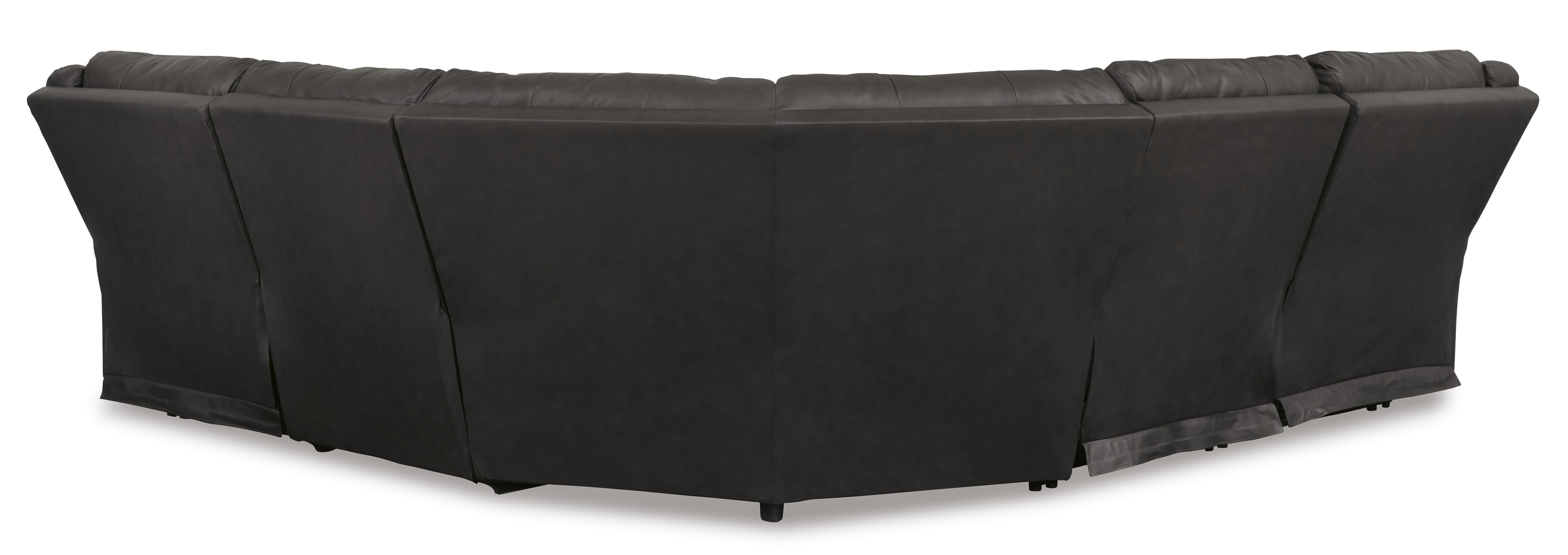 Mackie Pike 5-Piece Leather Power Reclining Sectional Sofa