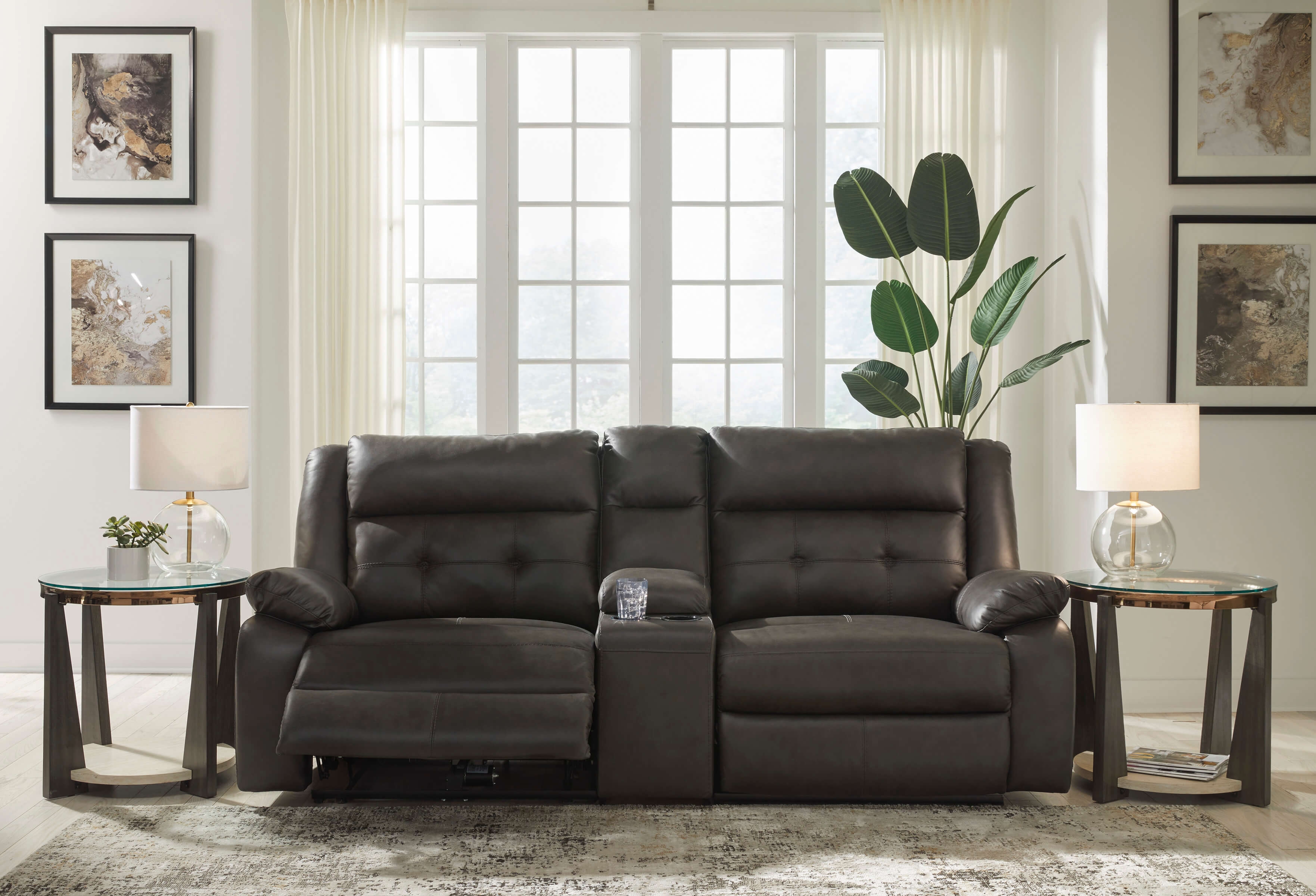 Mackie Pike 3-Piece Leather Power Reclining Loveseat