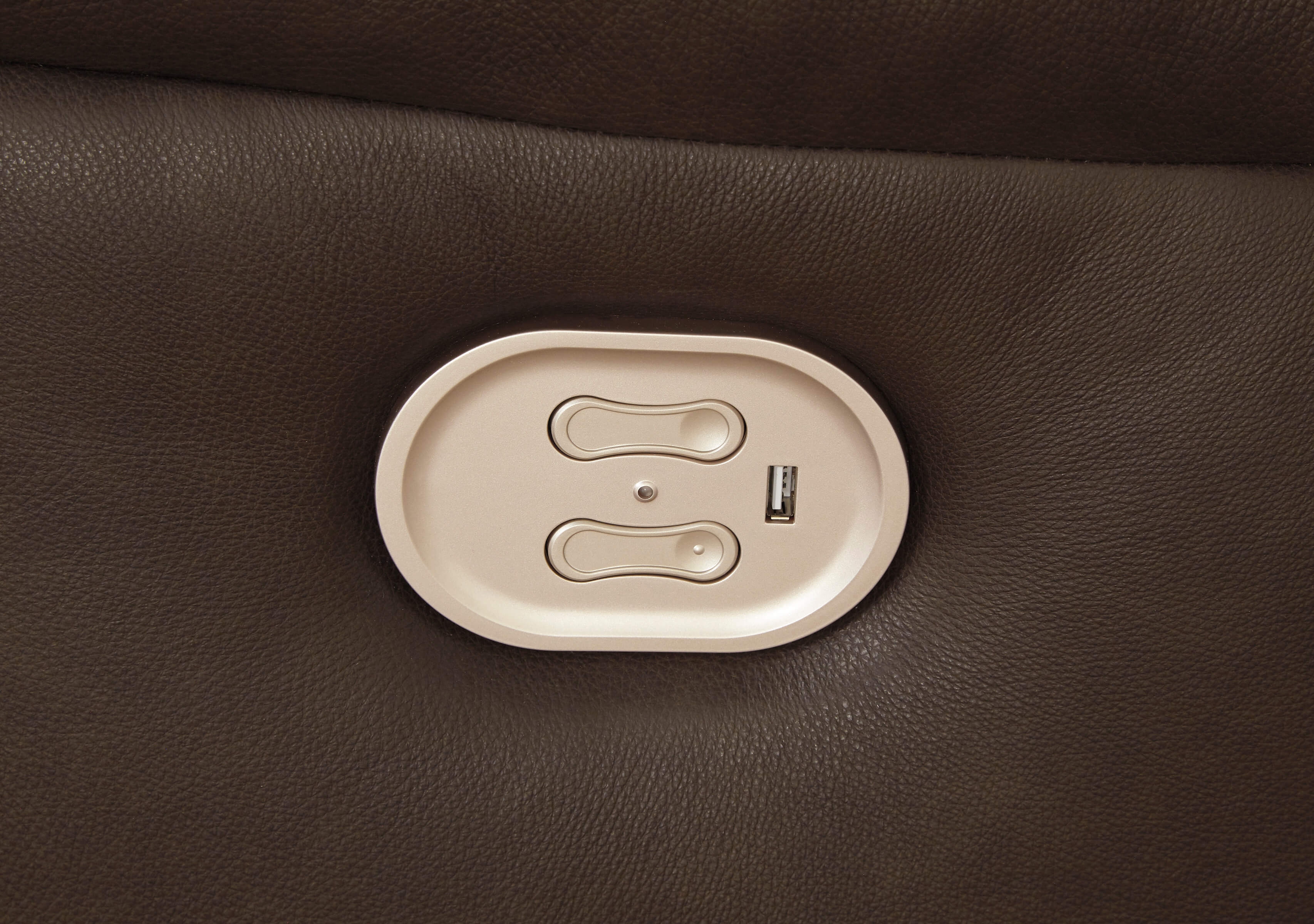 Ricmen Leather Power Reclining Sofa