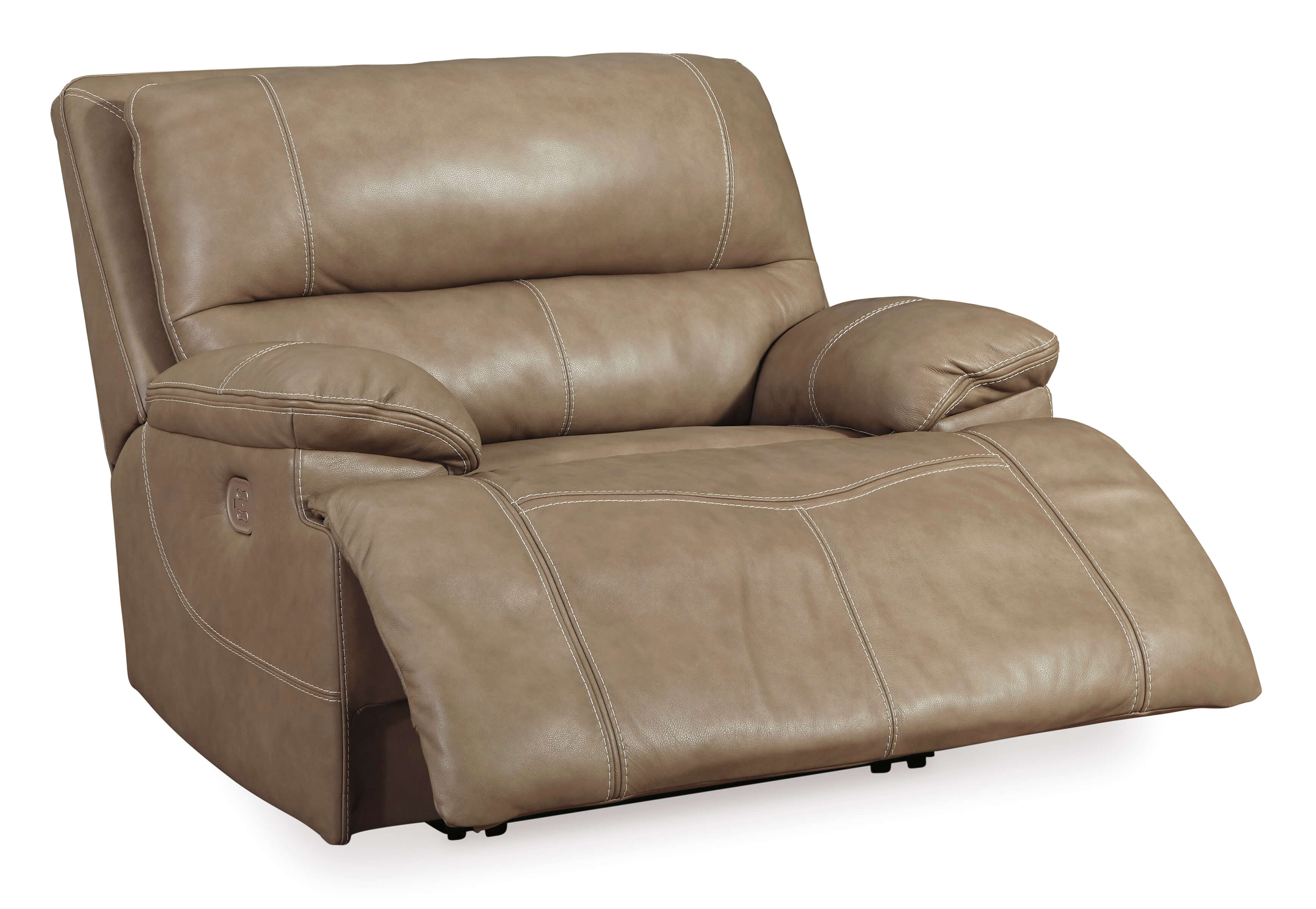 Ricmen Leather Oversized Power Reclining Chair