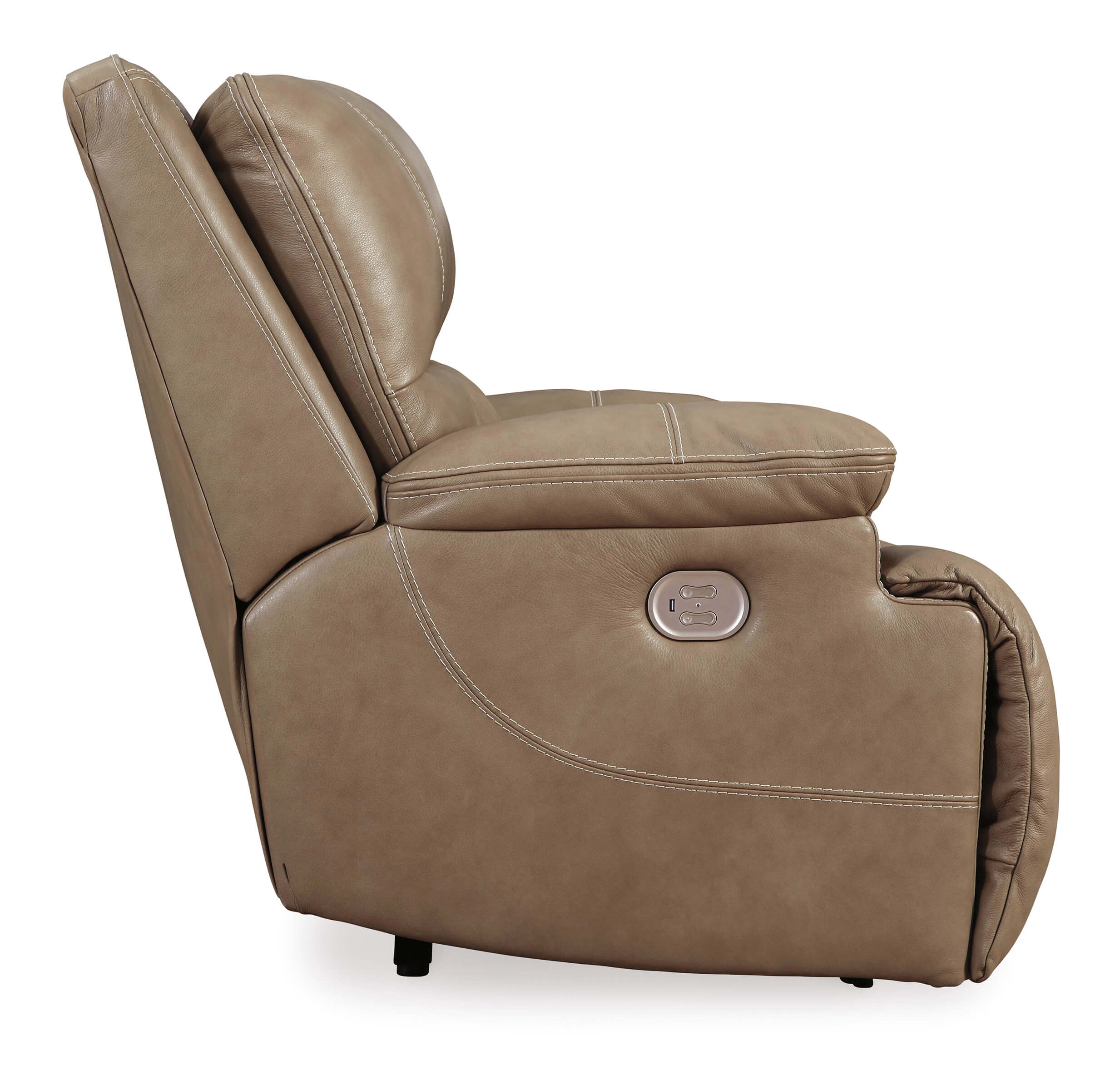 Ricmen Leather Oversized Power Reclining Chair
