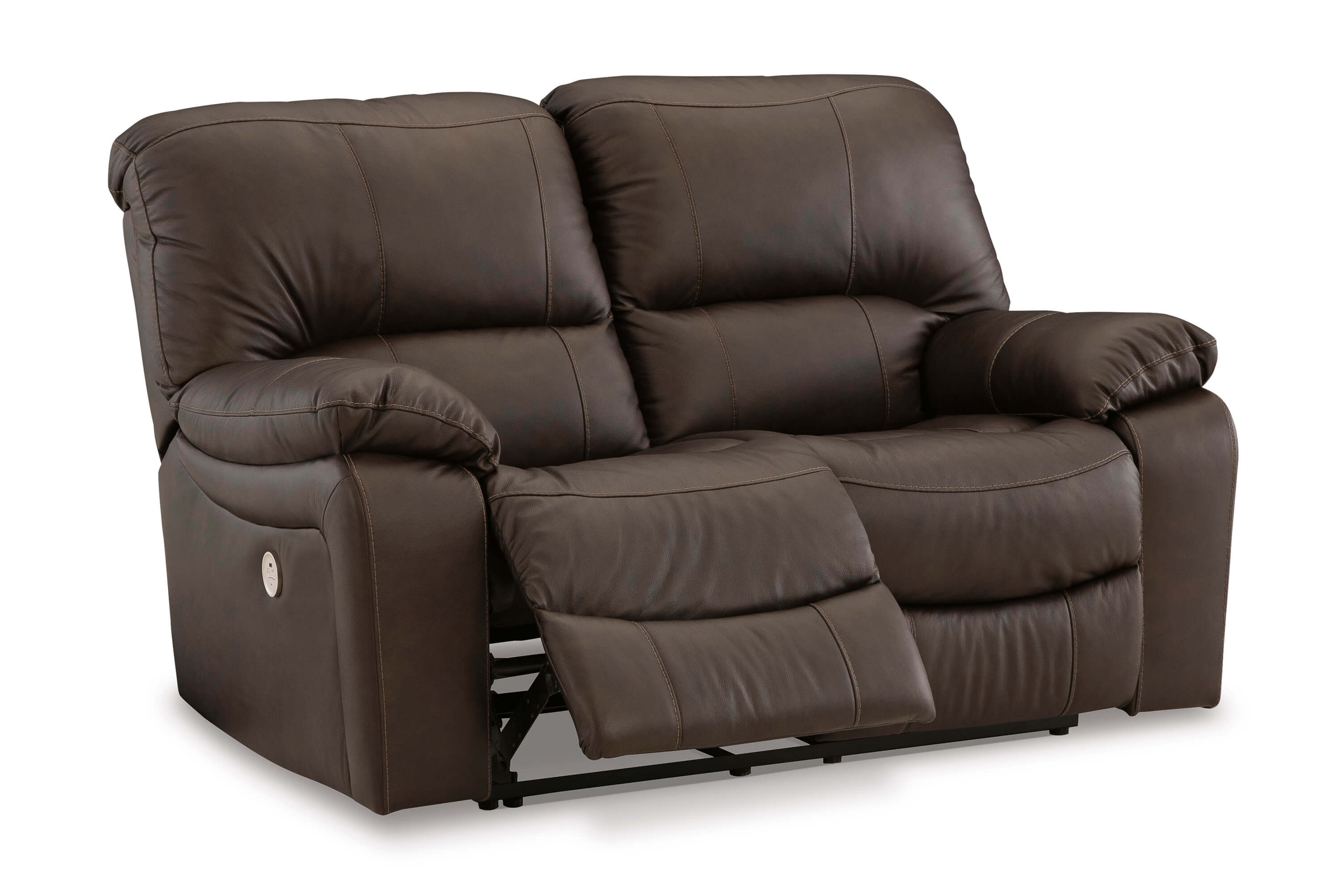 Ashley Leesworth Leather Power Reclining Loveseat