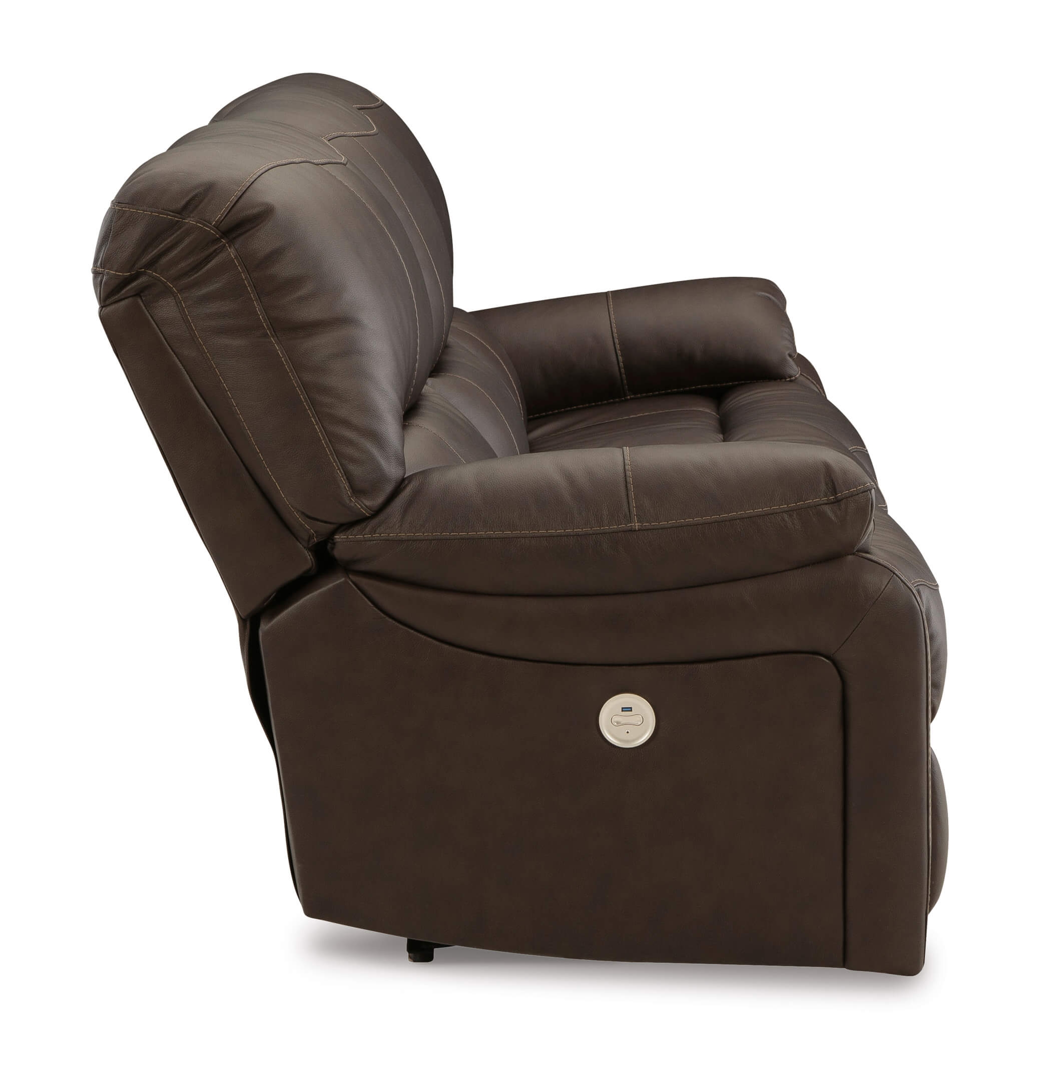 Ashley Leesworth Dark Brown Sofa Side