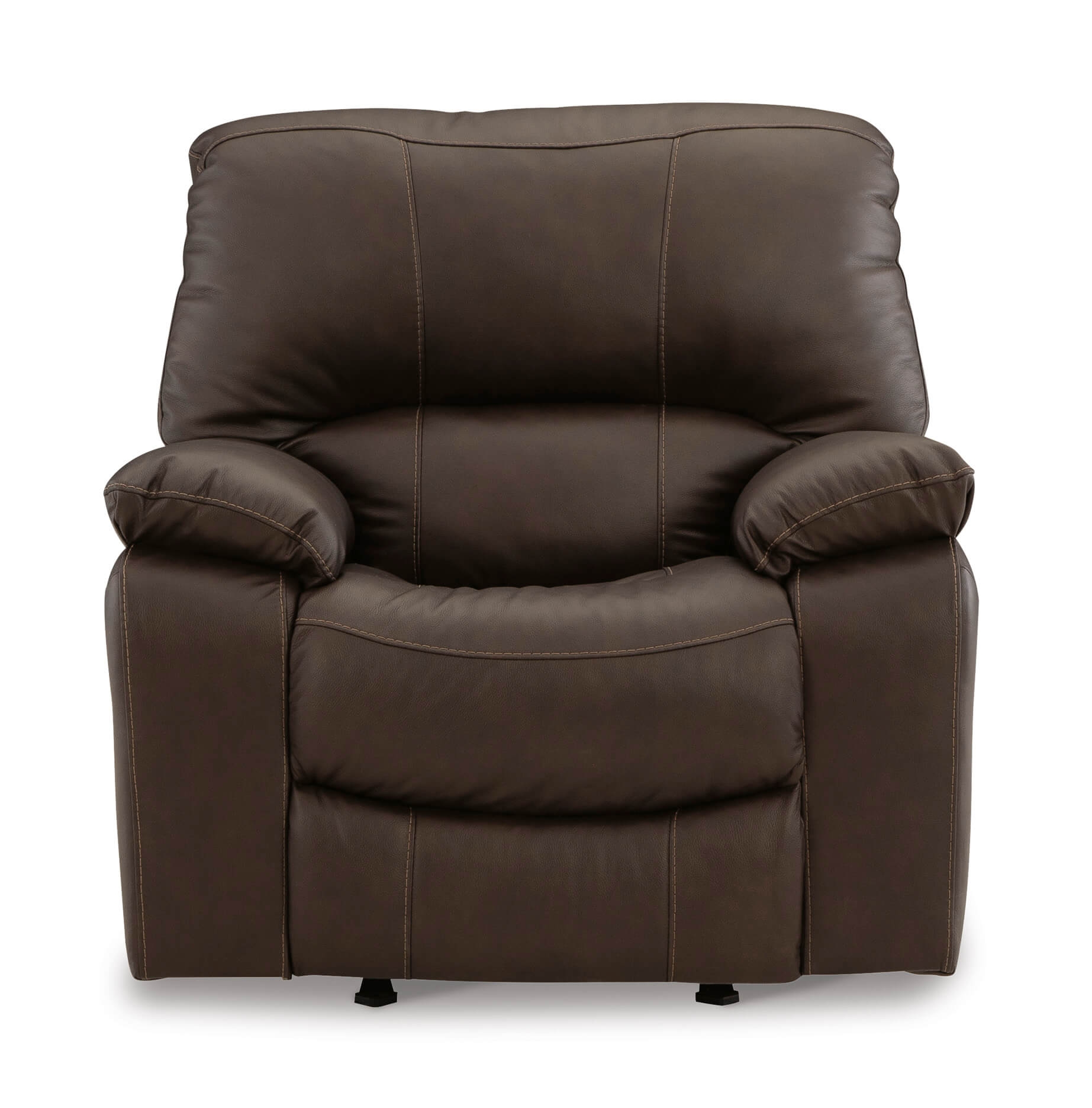 Ashley Leesworth Dark Brown Leather Chair
