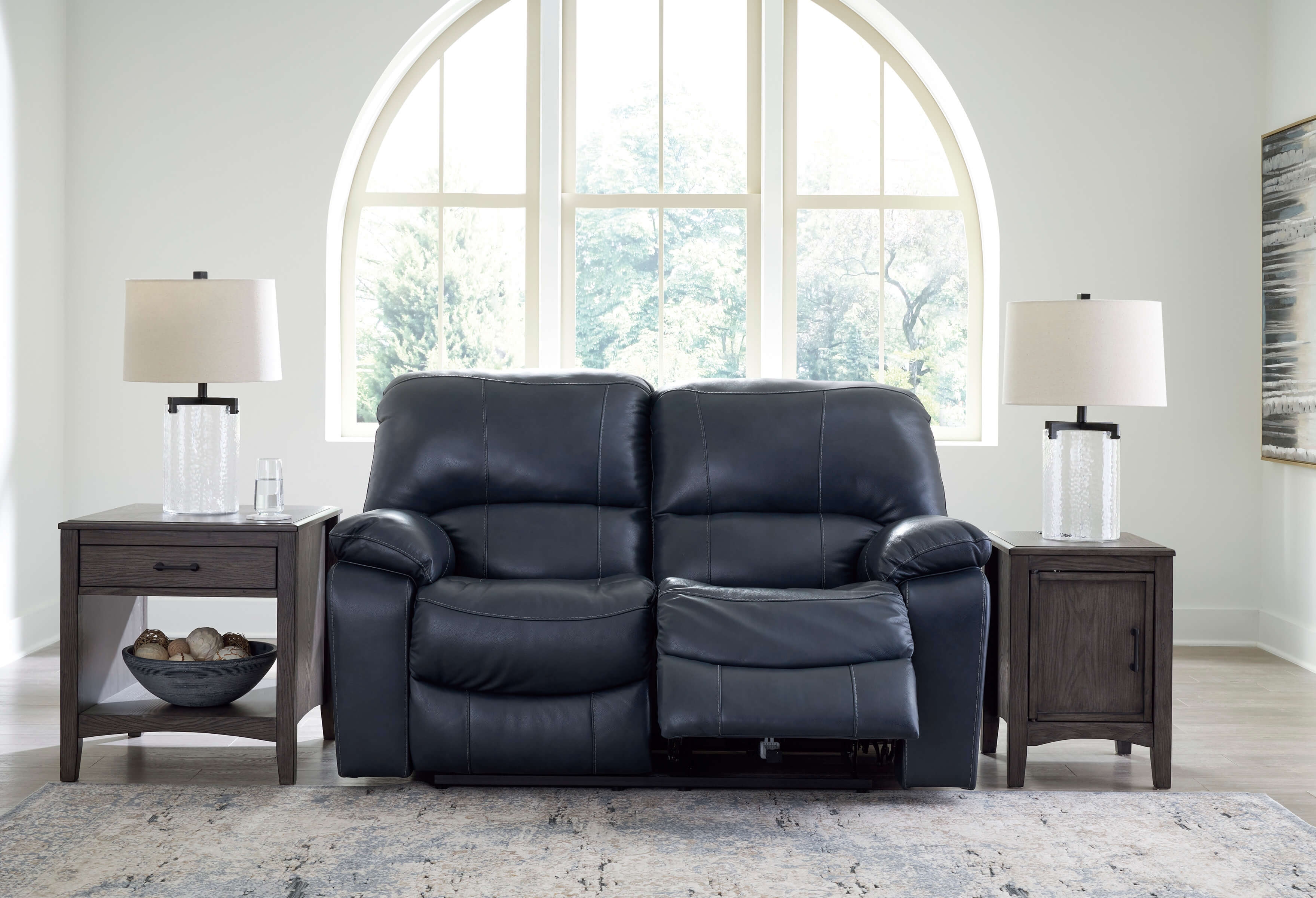 Leesworth Leather Power Reclining Loveseat