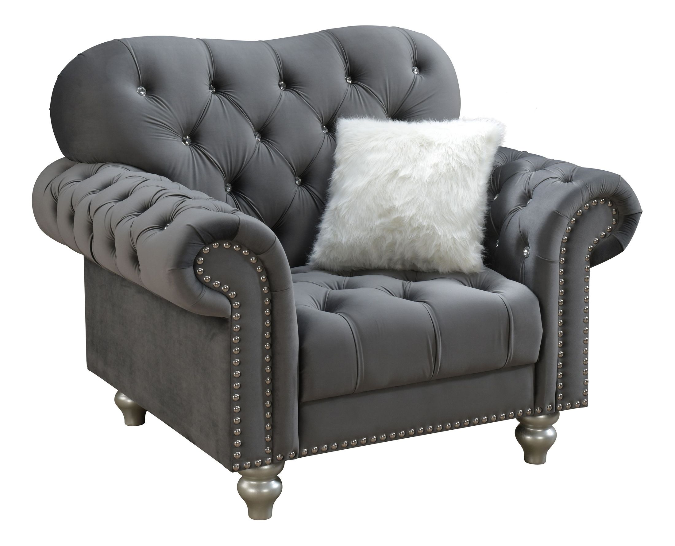 U4422 Velvet Tufted Chair