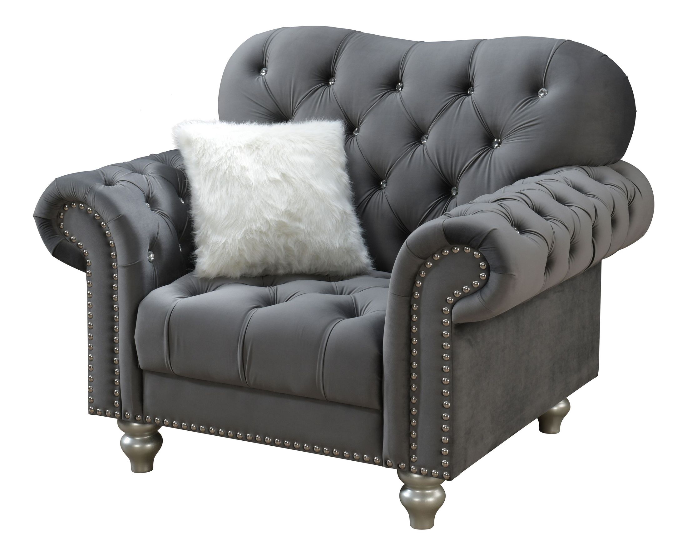 U4422 Velvet Tufted Chair