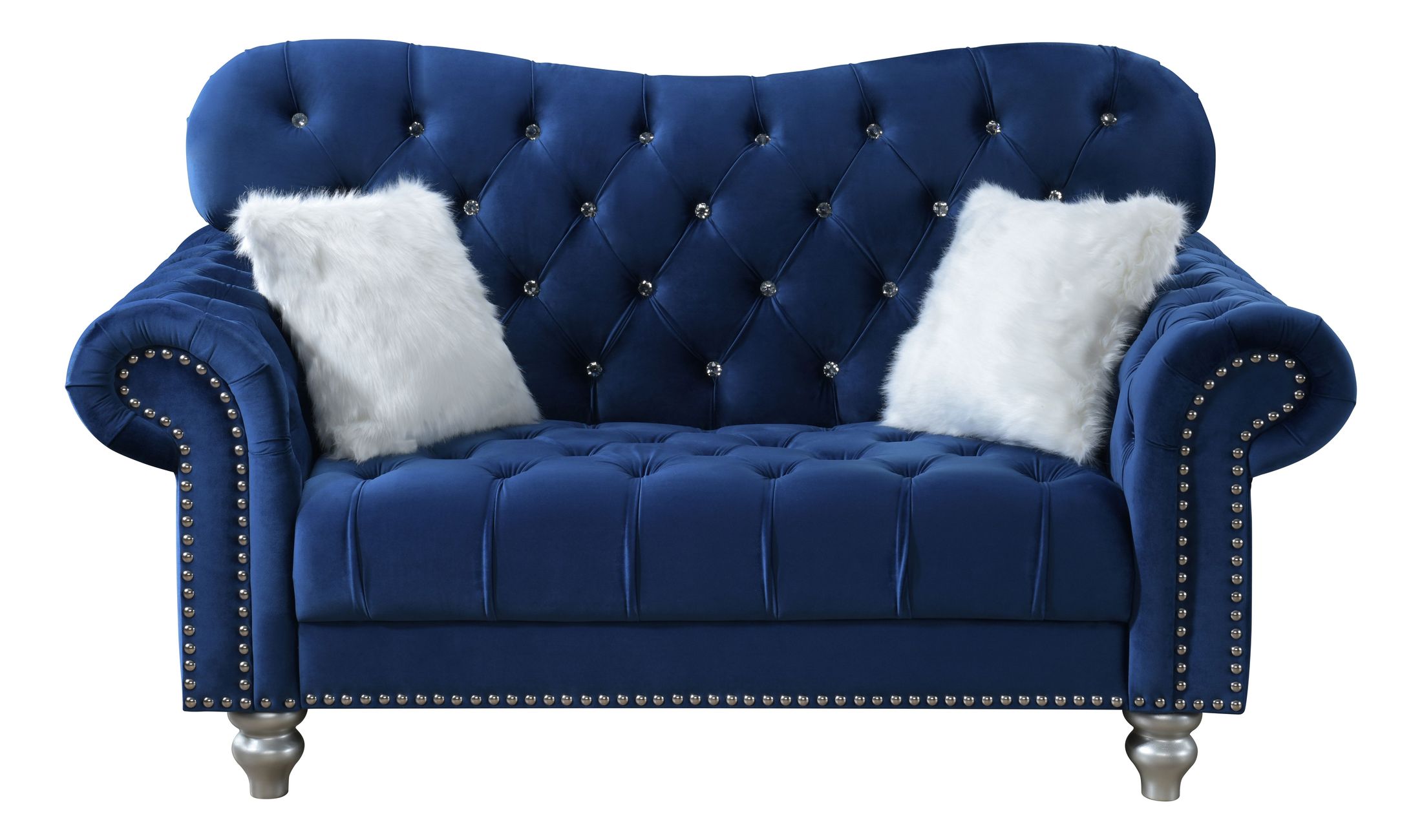 U4422 Velvet Tufted Loveseat