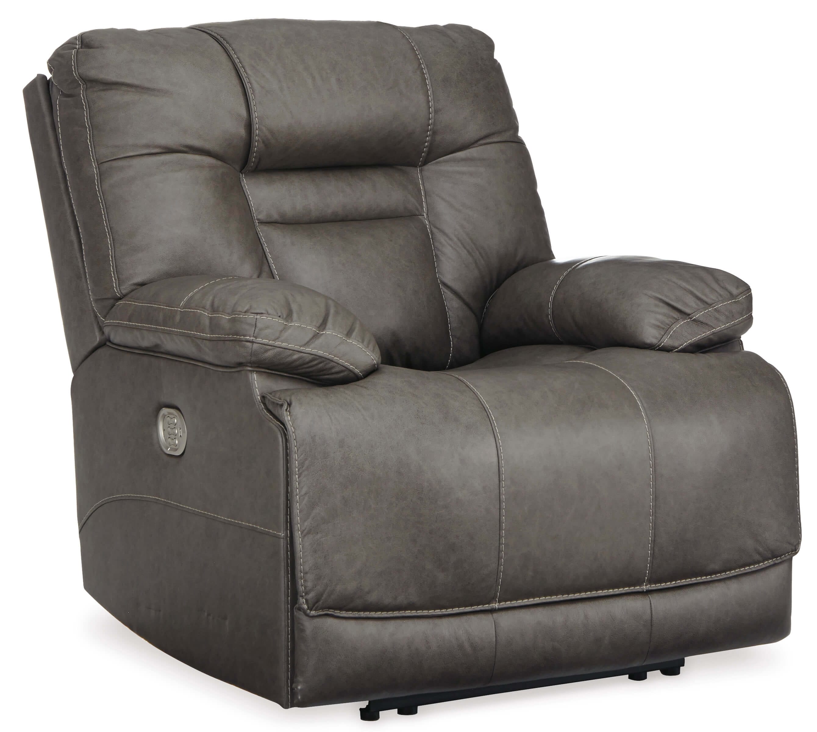 Ashley Wurstrow Leather Reclining Smoke Chair