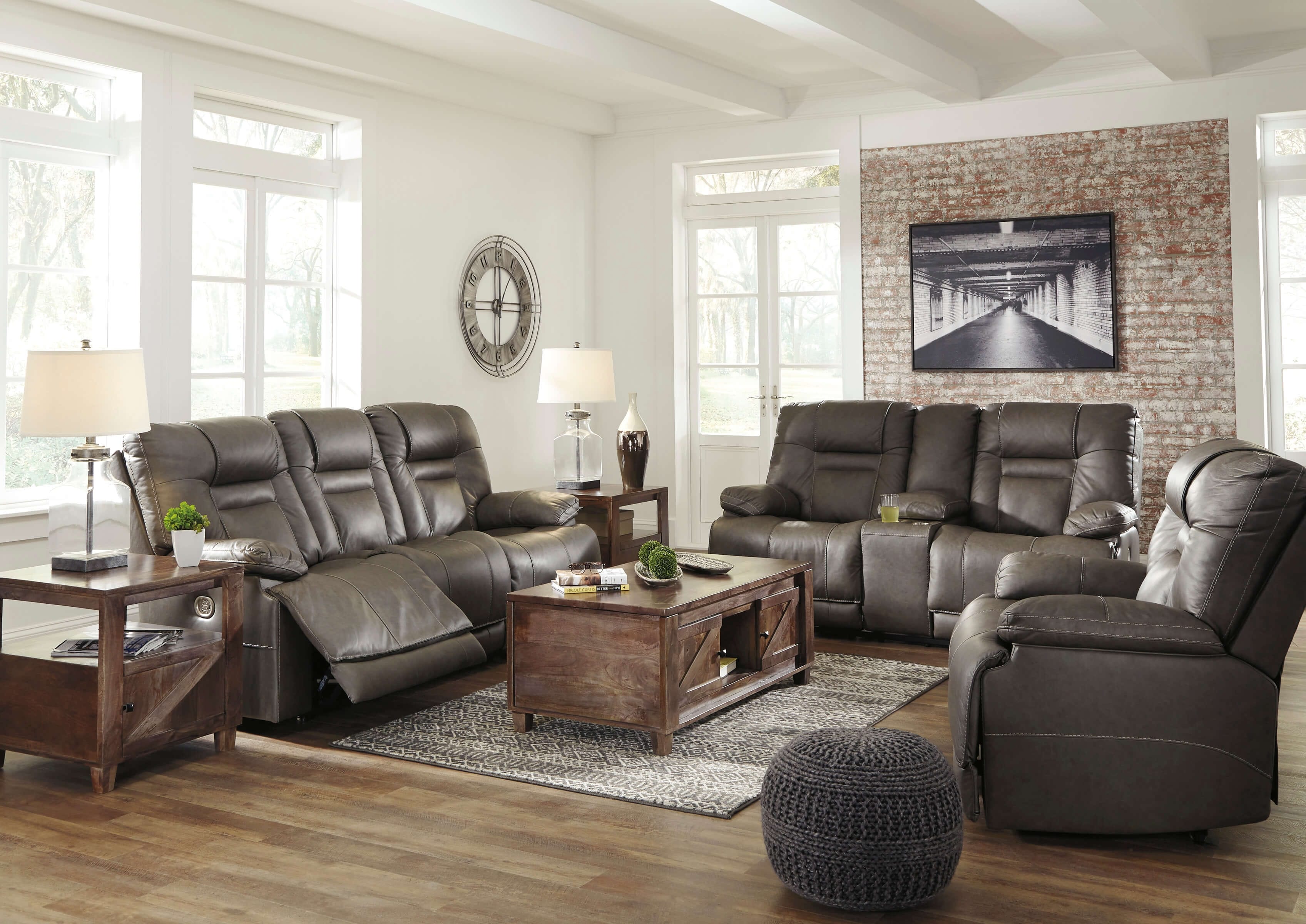 Ashley Wurstrow Power Reclining sofa, Loveseat and chair