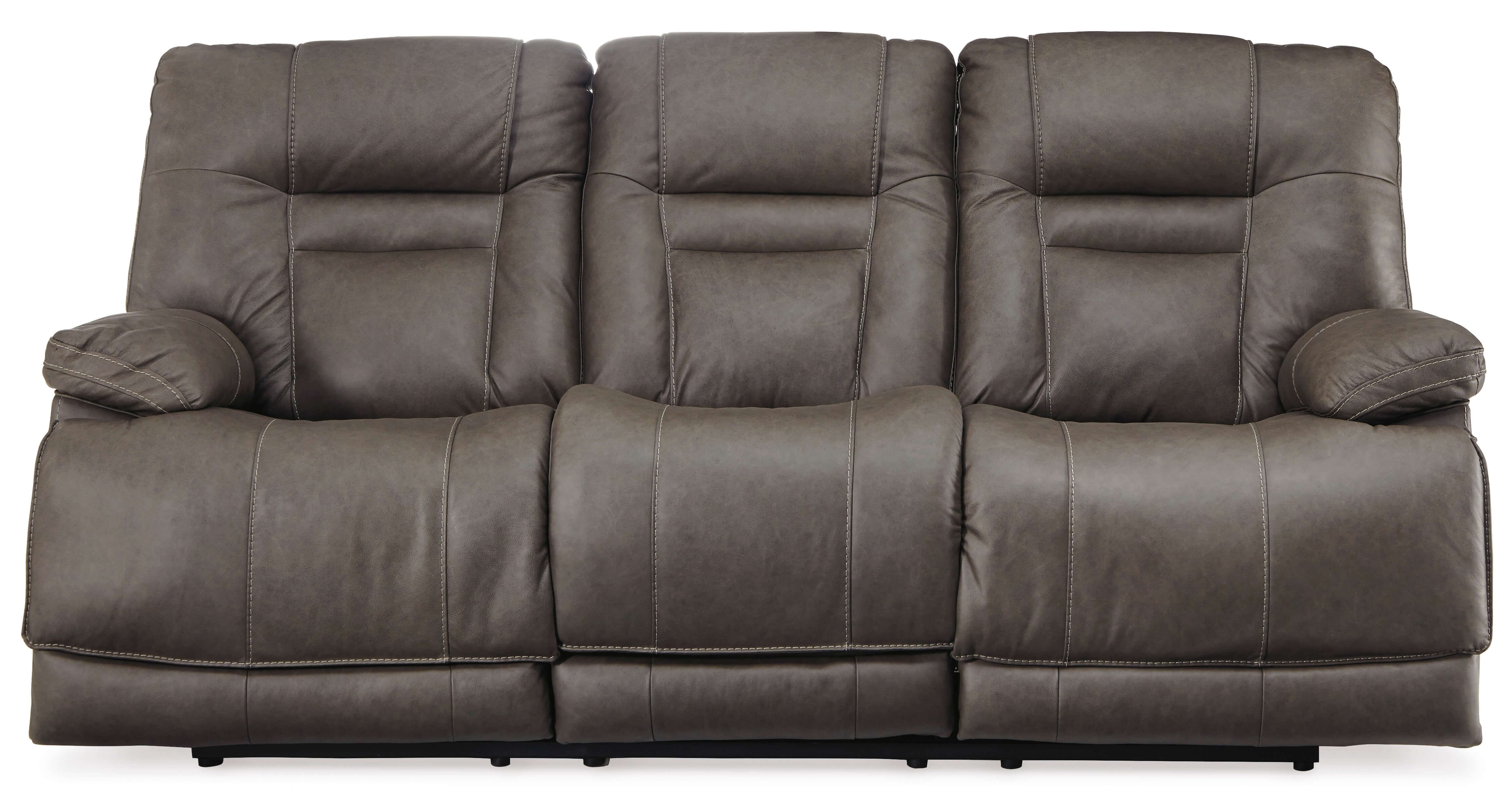 Wurstrow Leather Power Reclining Sofa