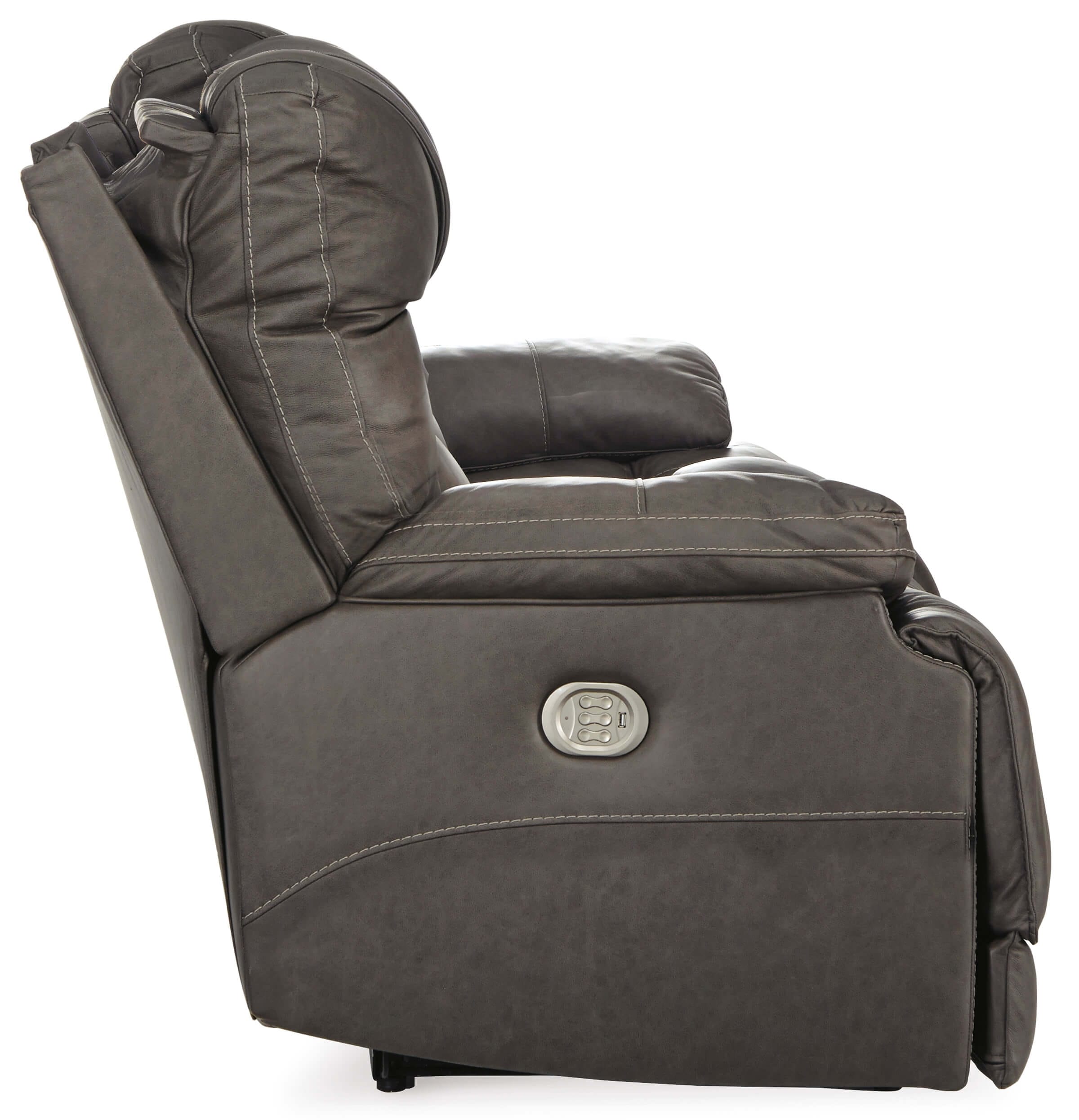 Wurstrow Leather Power Reclining Sofa