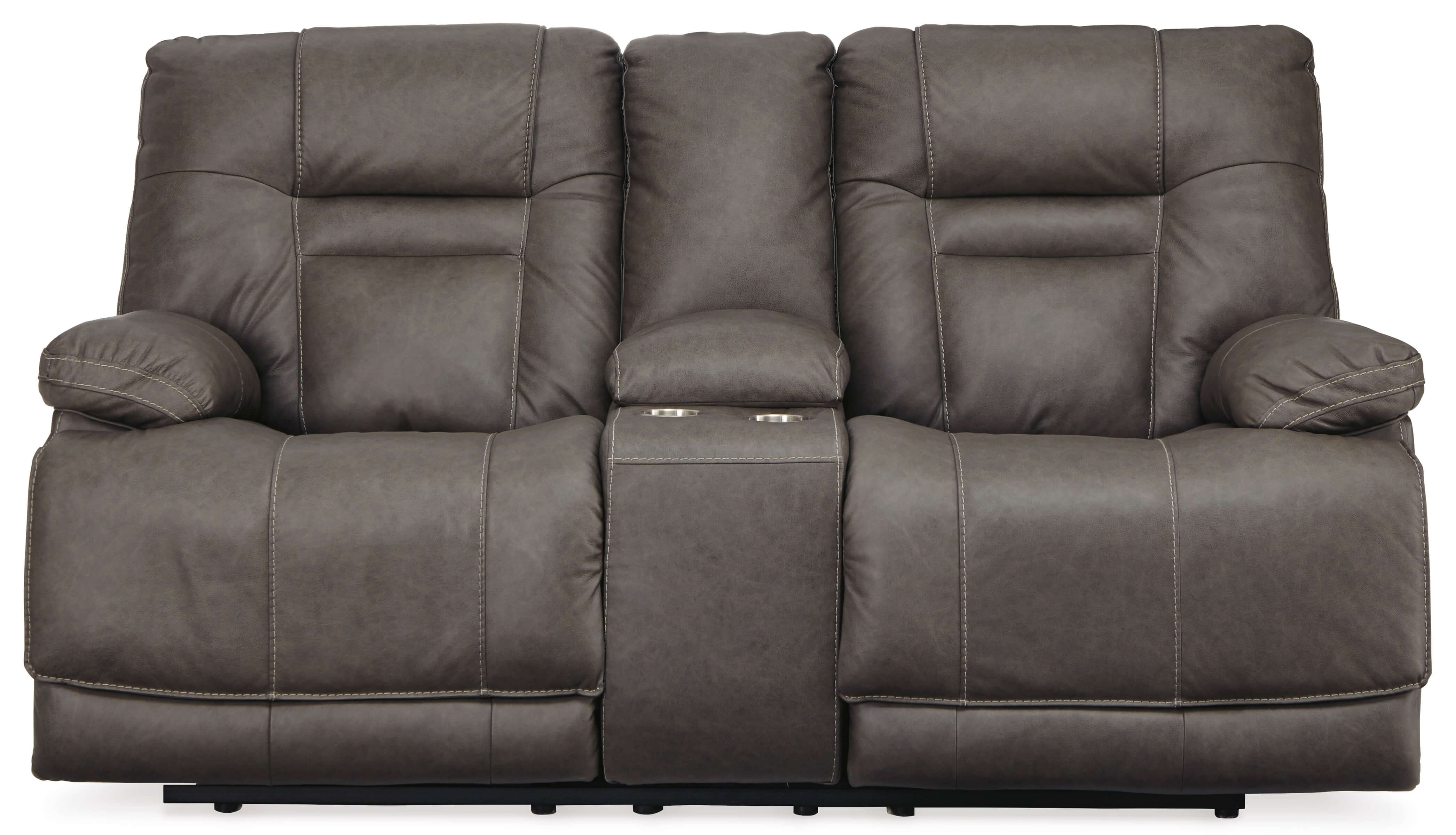 Ashley Wurstrow Leather Loveseat