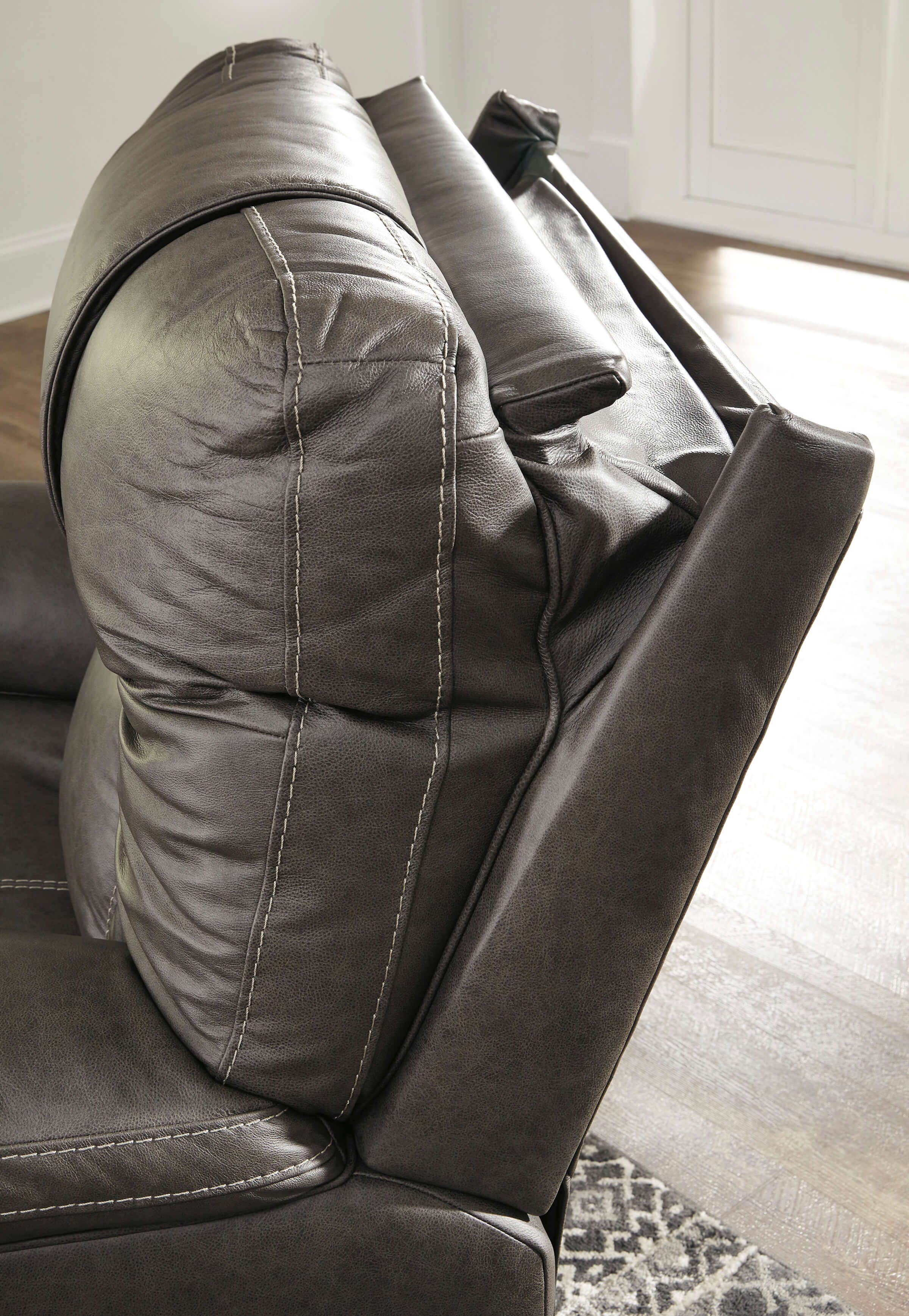 Wurstrow Leather Power Reclining Sofa