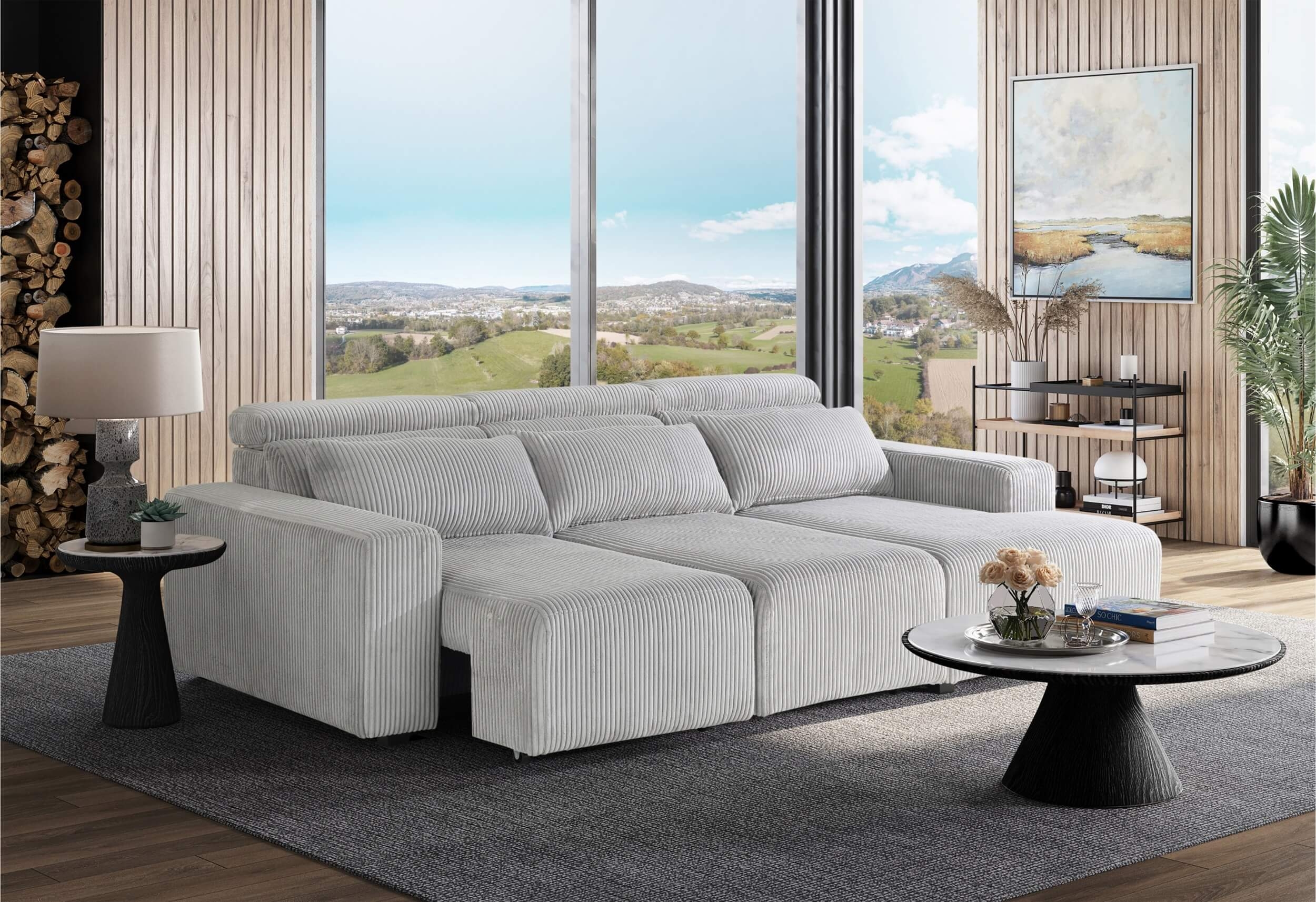 U5945 GREY POWER SECTIONAL -GREY-PWR SECTIONAL