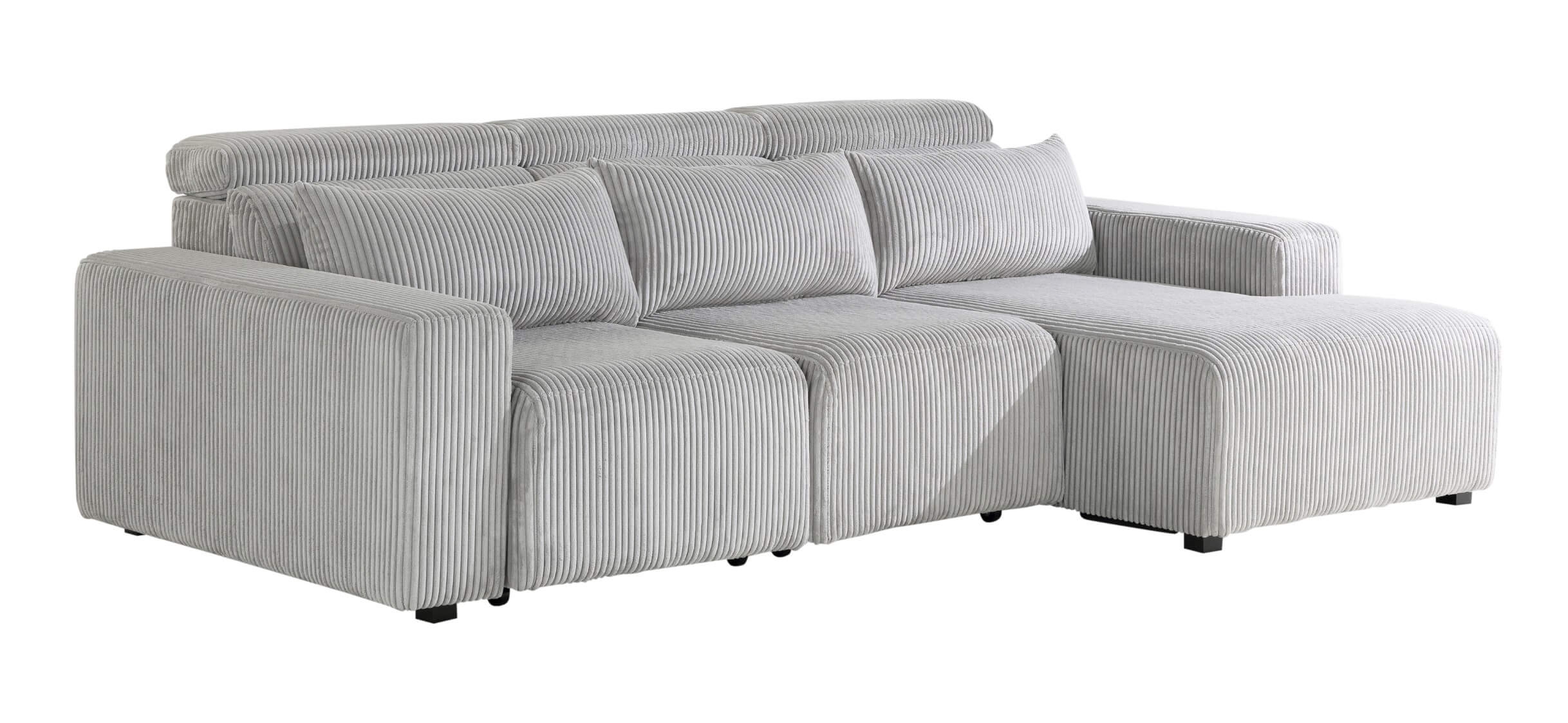 Regent Park - 3-Piece Sectional - Pewter