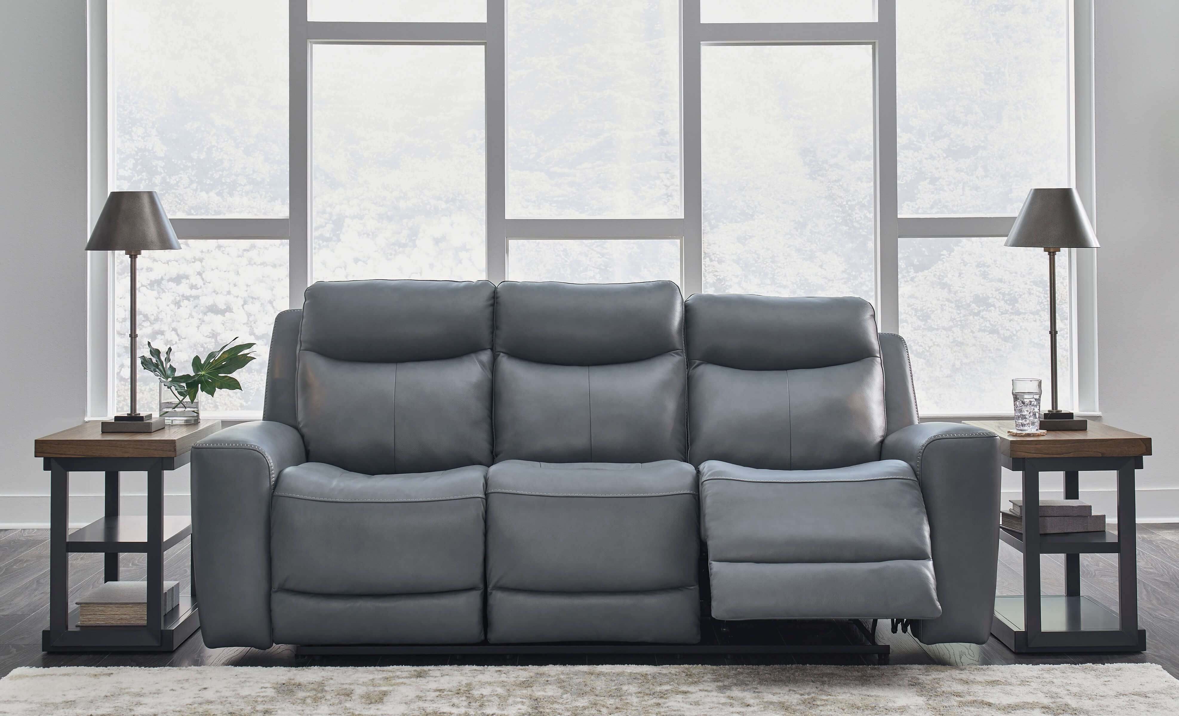 Mindanao Leather Power Reclining Sofa