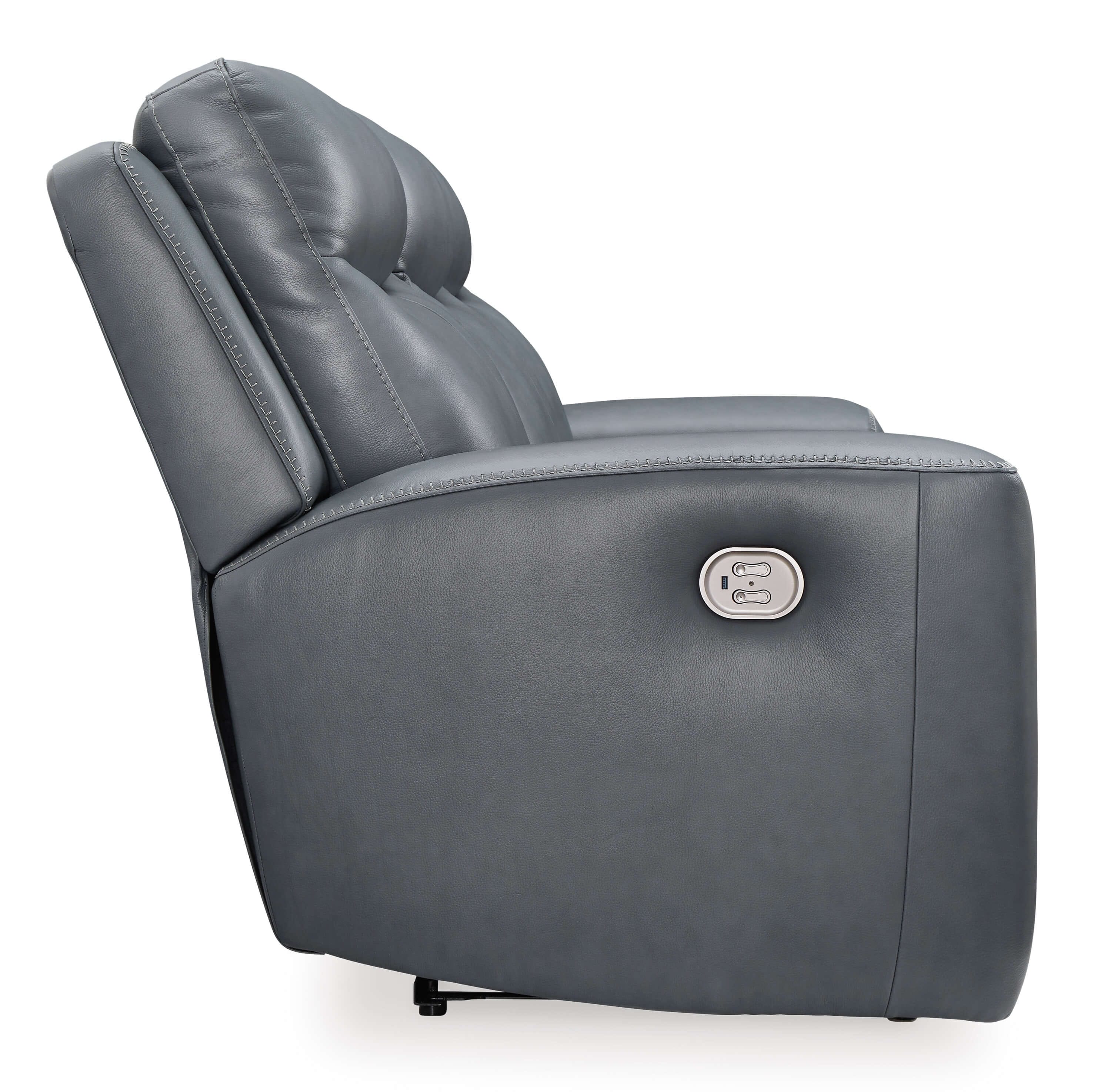 Ashley Mindanao Leather Sofa Side