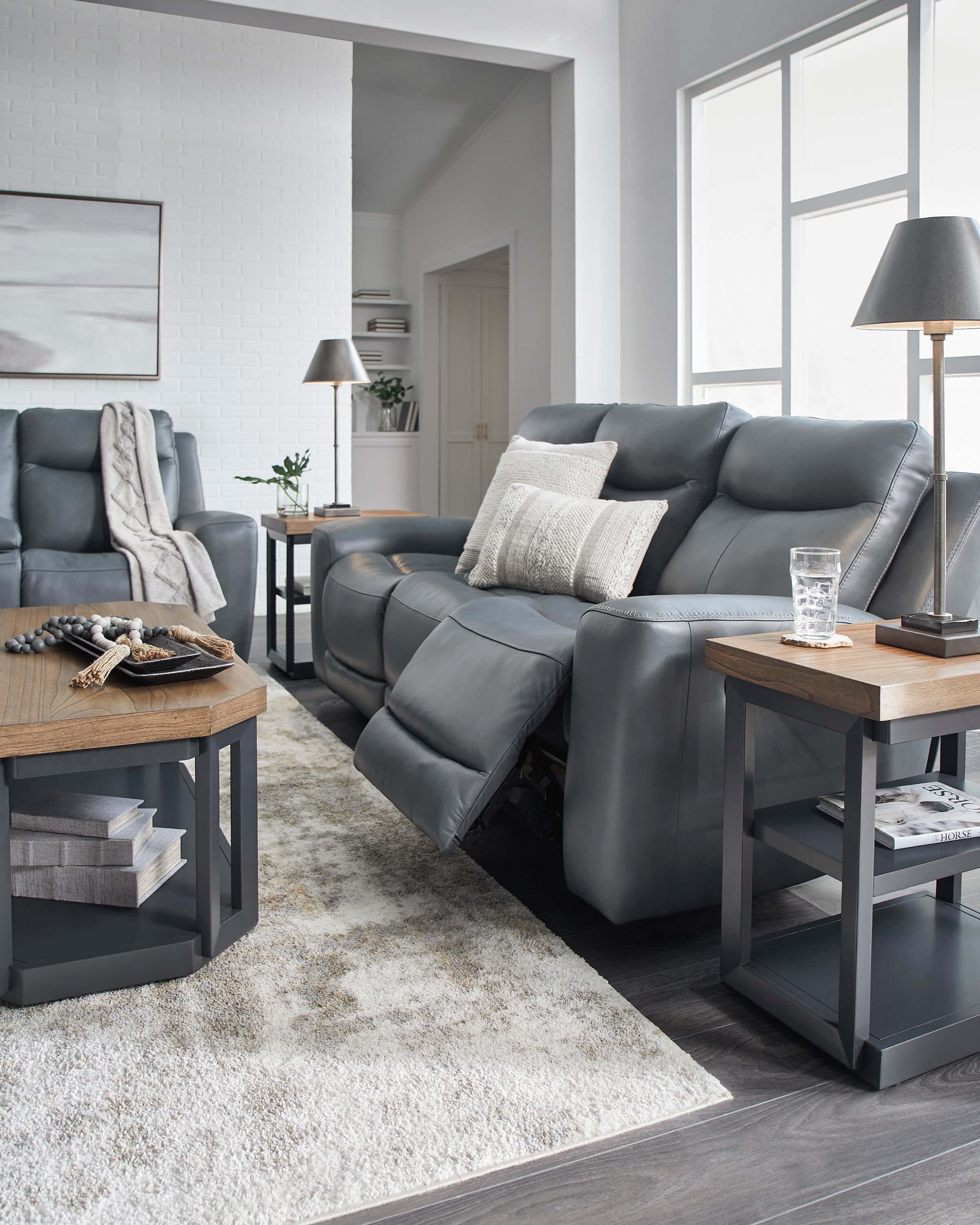 Ashley Mindanao Dual Power Recliner sofa