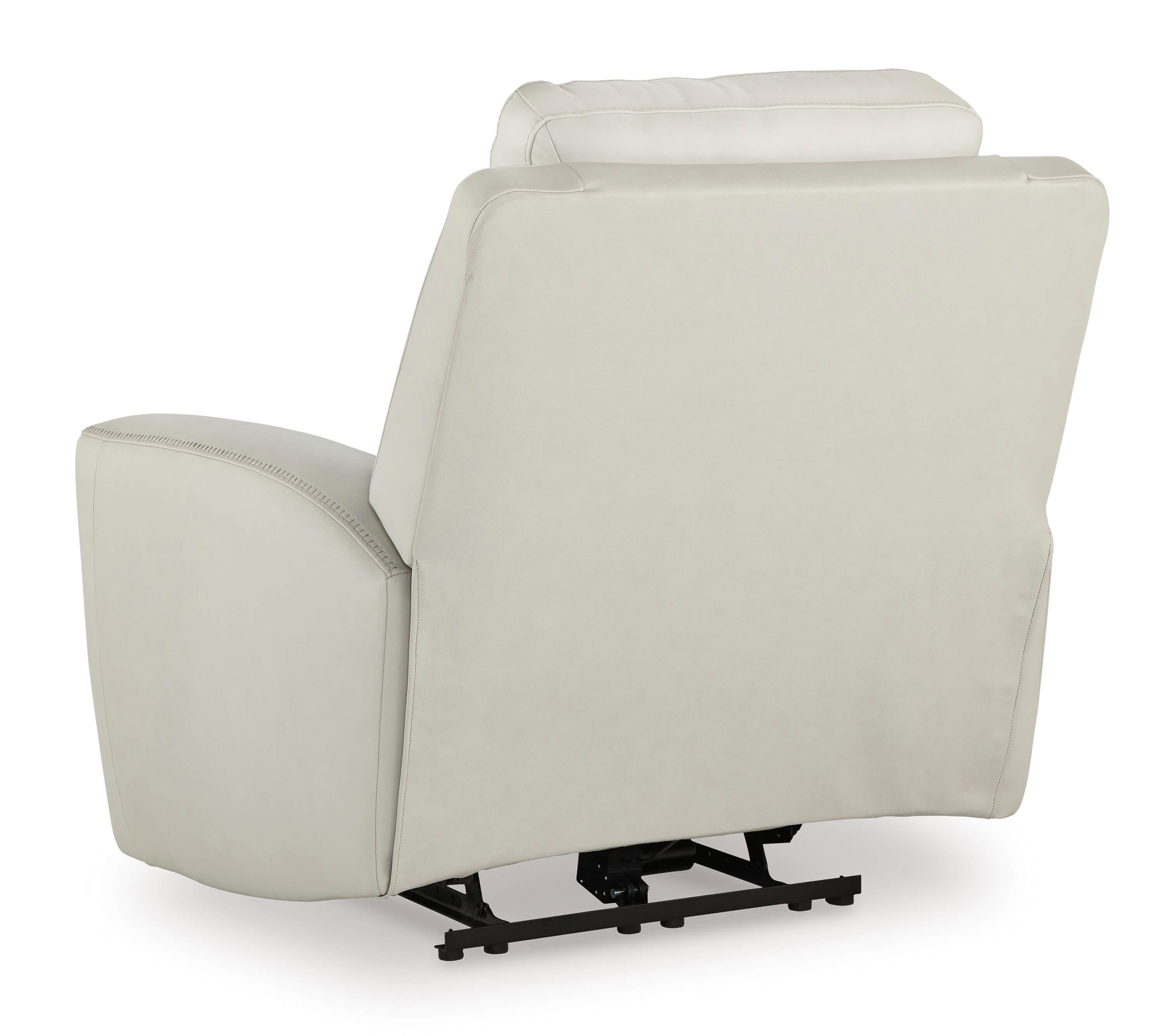 Ashley Mindanao Leather Coconut Reclining Back
