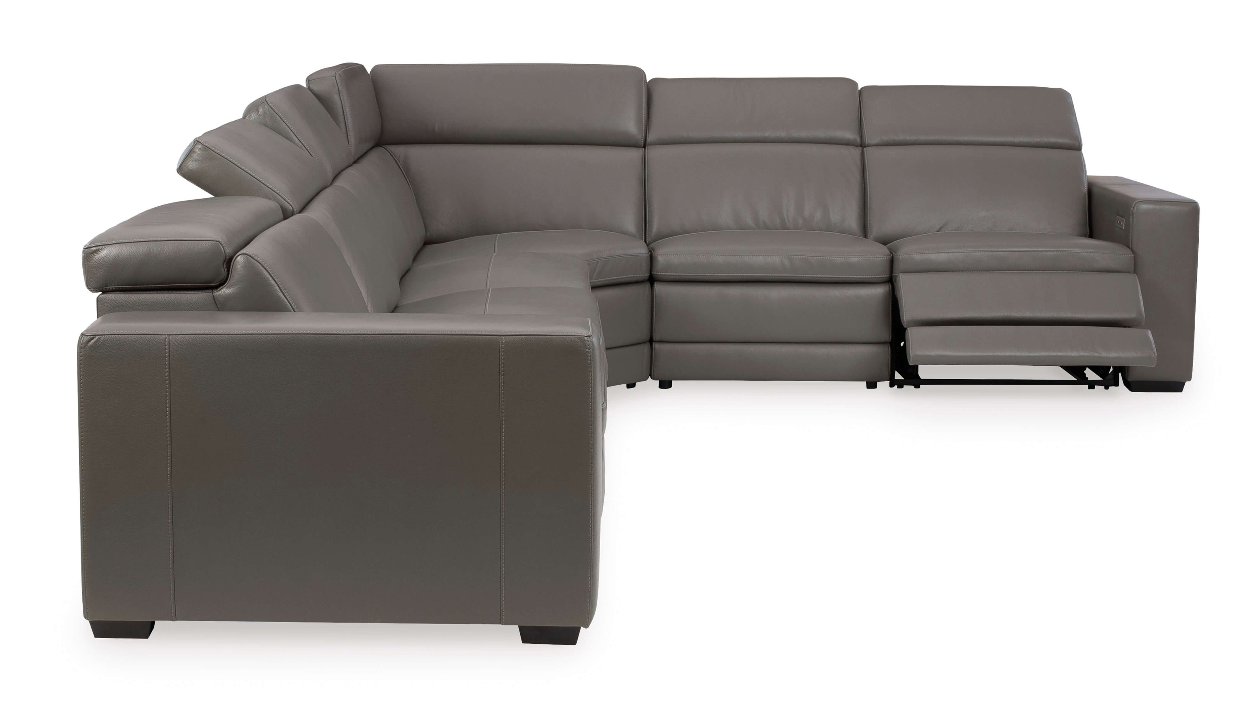 Texline 7-Piece Leather Power Reclining Sectional Sofa