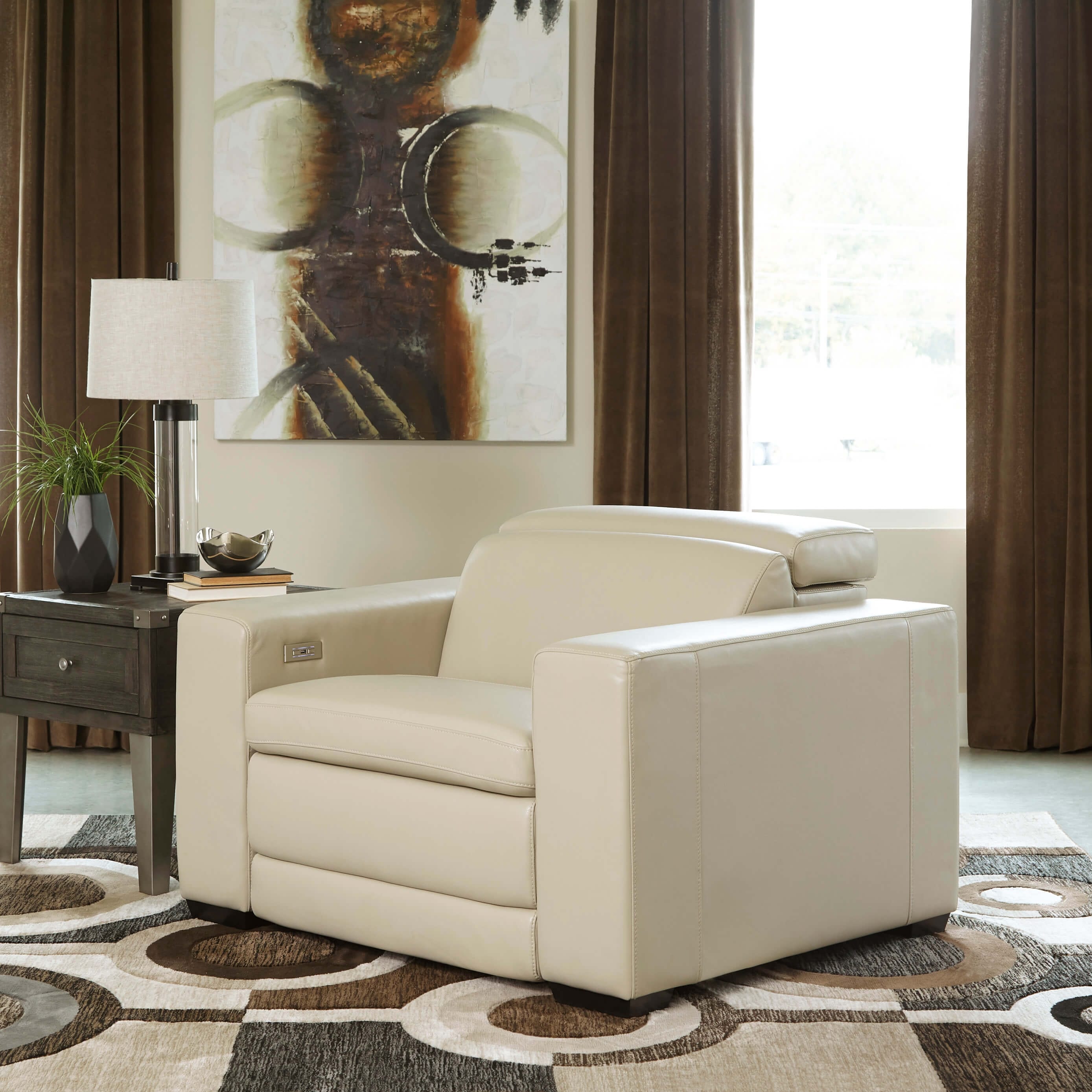 Texline Leather Power Recliner