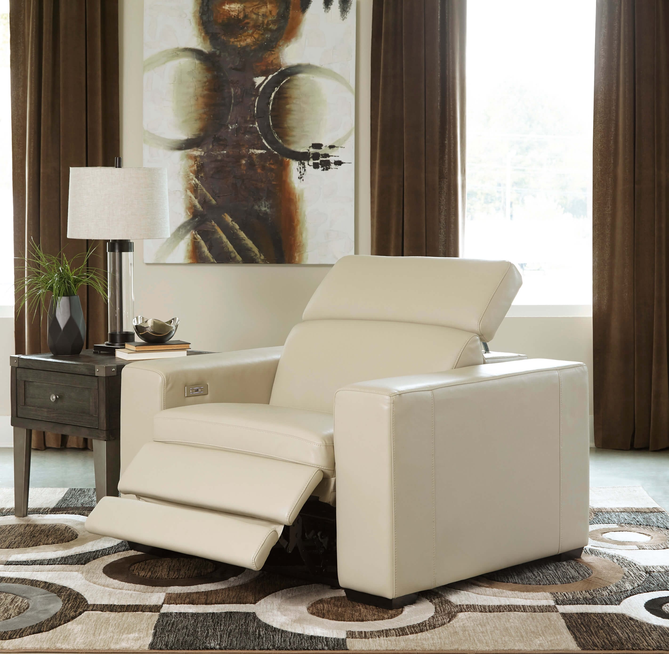 Texline Leather Power Recliner
