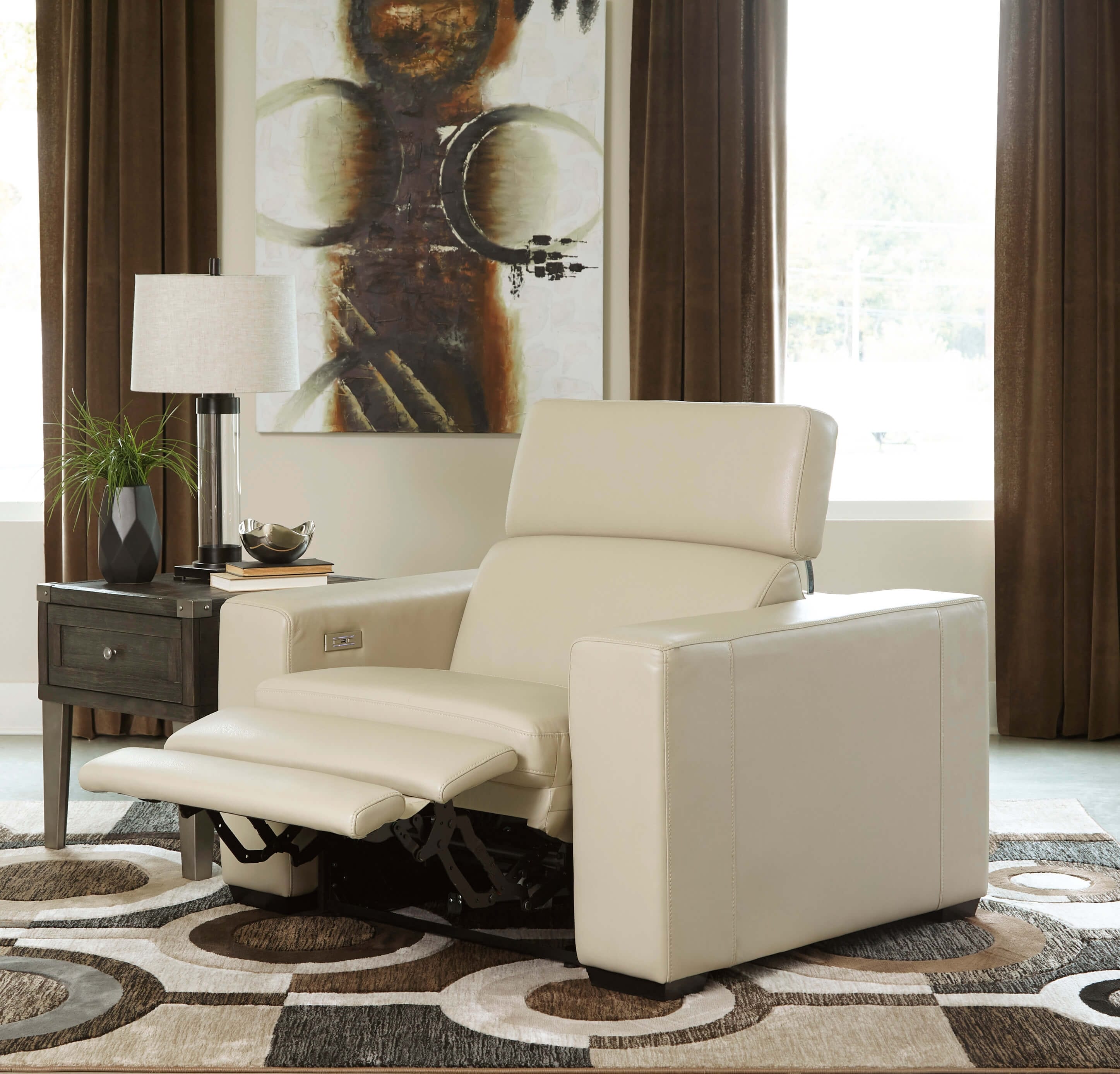 Texline Leather Power Recliner