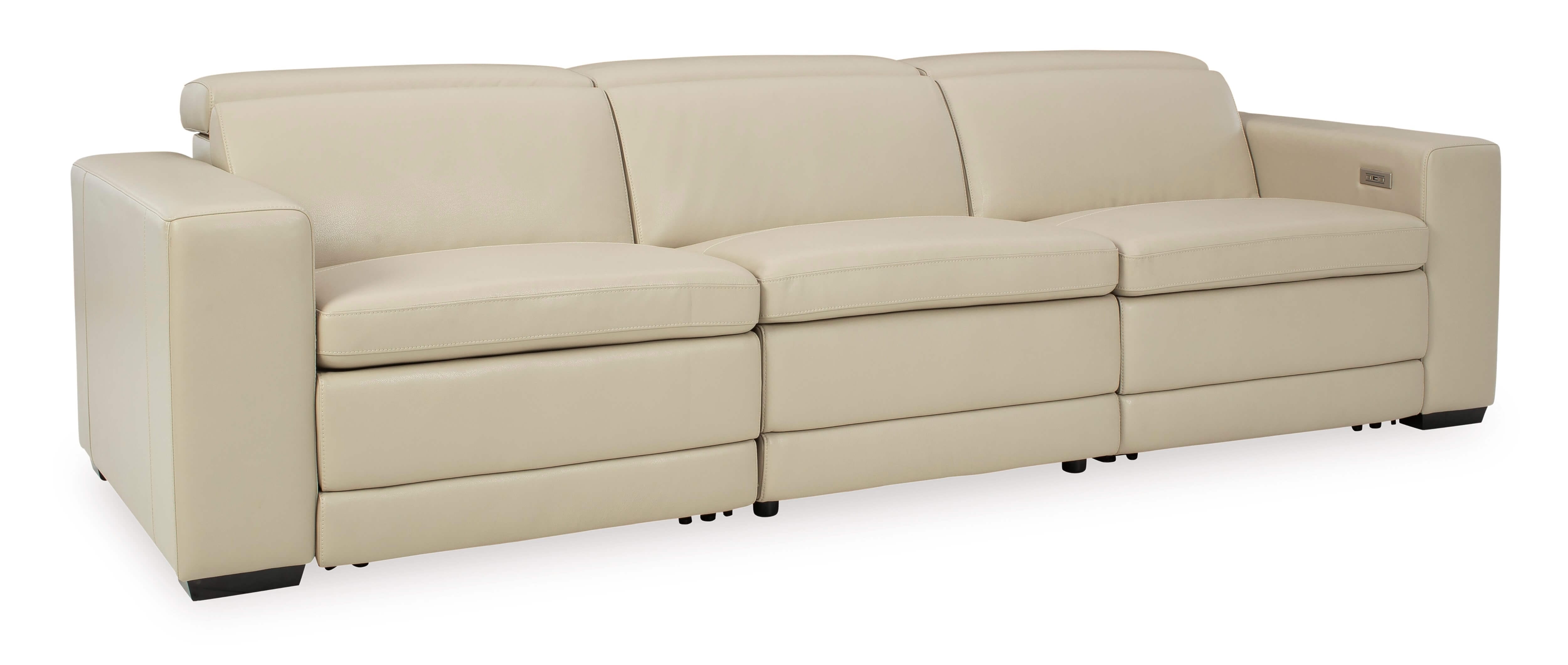 Ashley Texline 4-Piece Leather Reclining Sofa