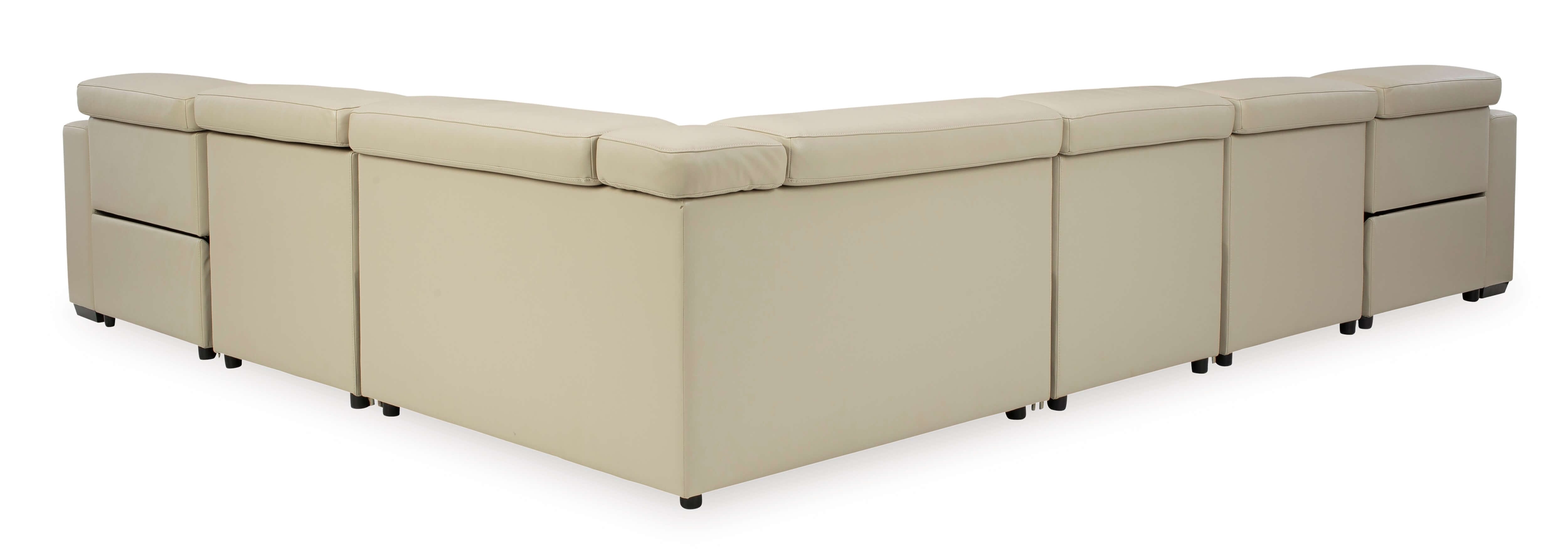 Texline 7-Piece Leather Power Reclining Sectional Sofa