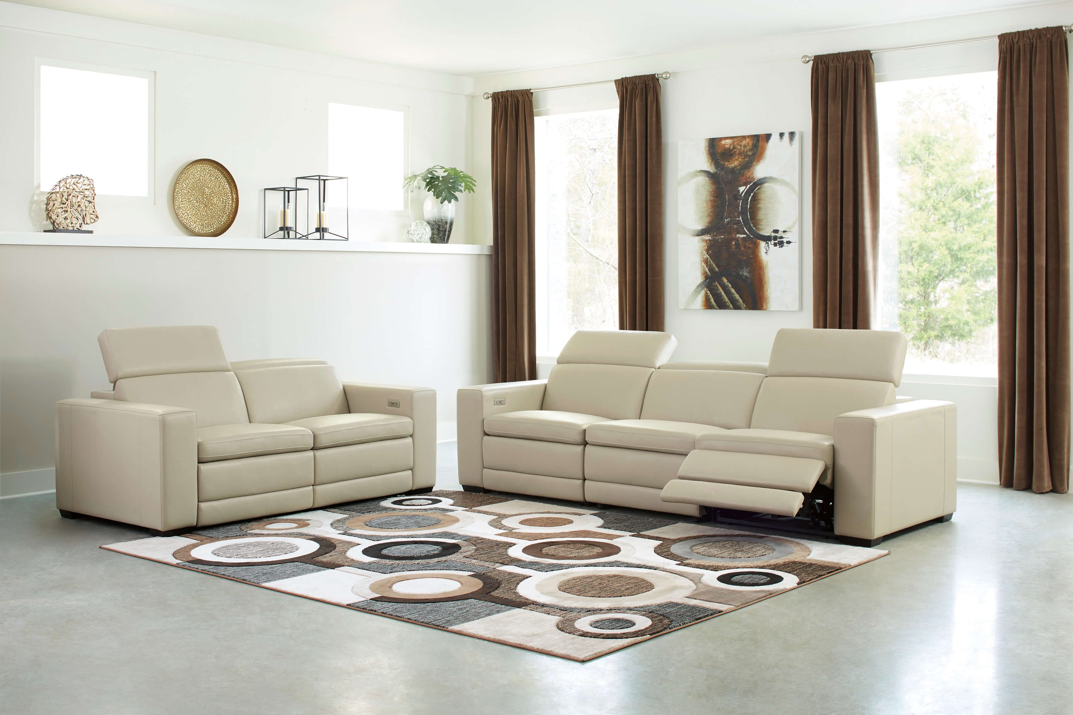 Ashley Texline Recliner Sofa And Loveseat