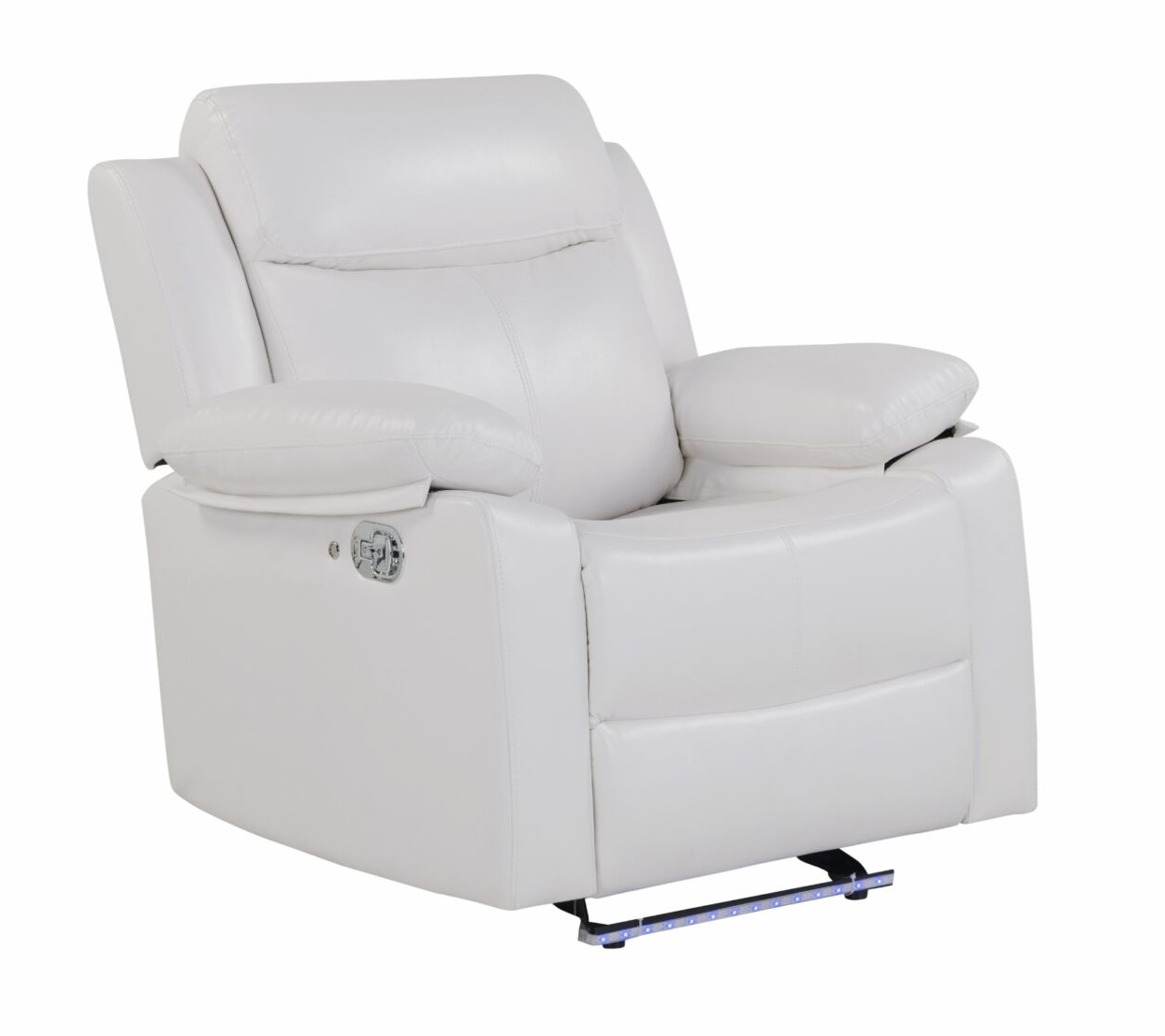 U6026 PU Reclining Living Room Set with LED Light & Speaker