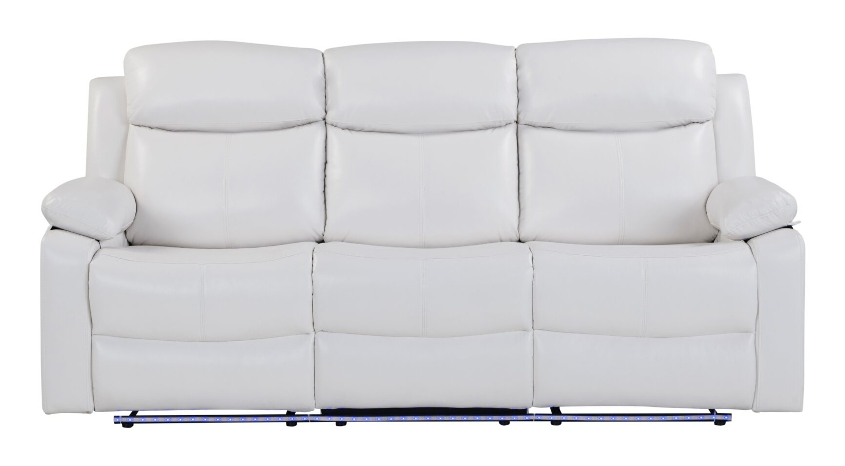 U6026 PU Reclining Sofa with LED Light & Speaker