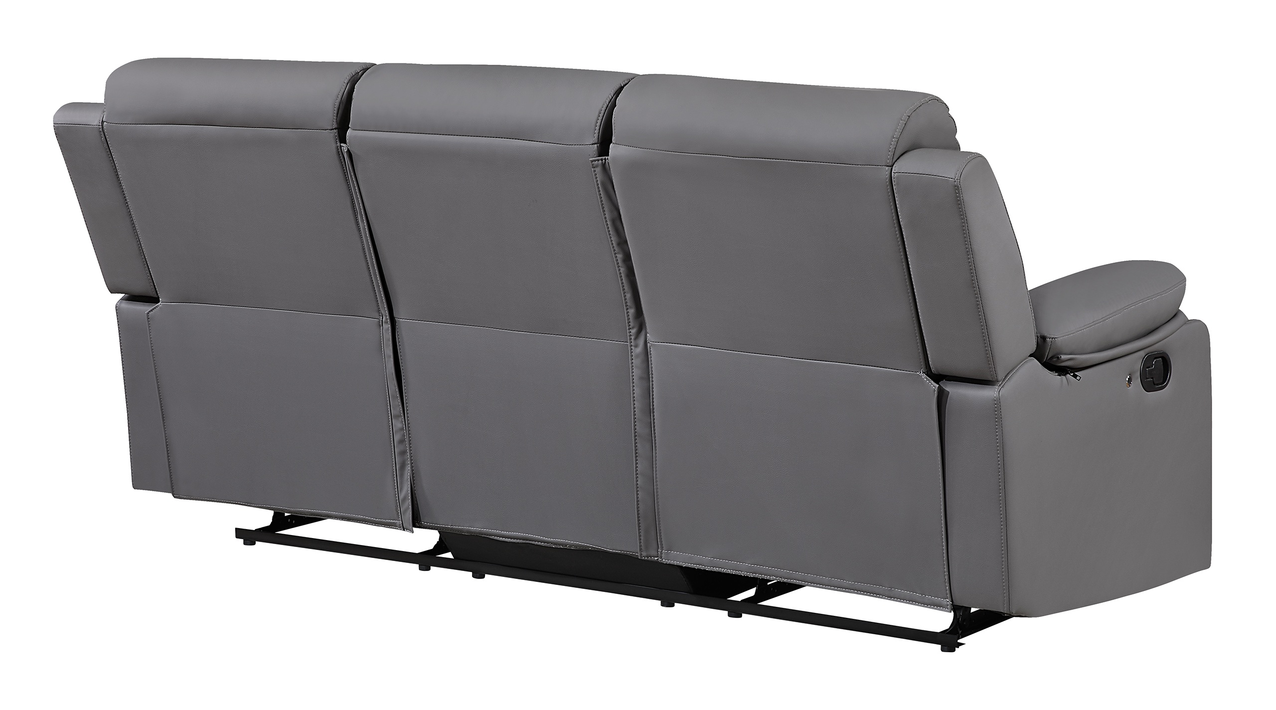 U6026 PU Reclining Sofa with LED Light & Speaker