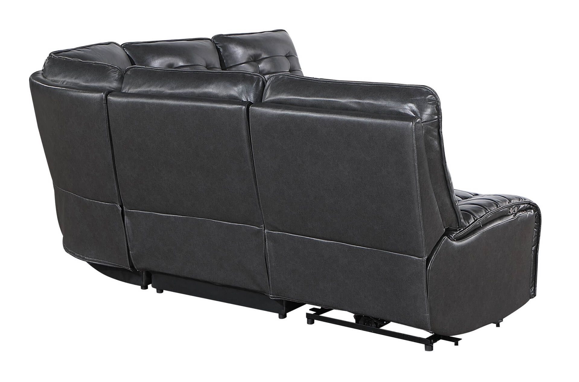 U6066 Polyester L-Shaped Sectional Reclining Modular Sofa