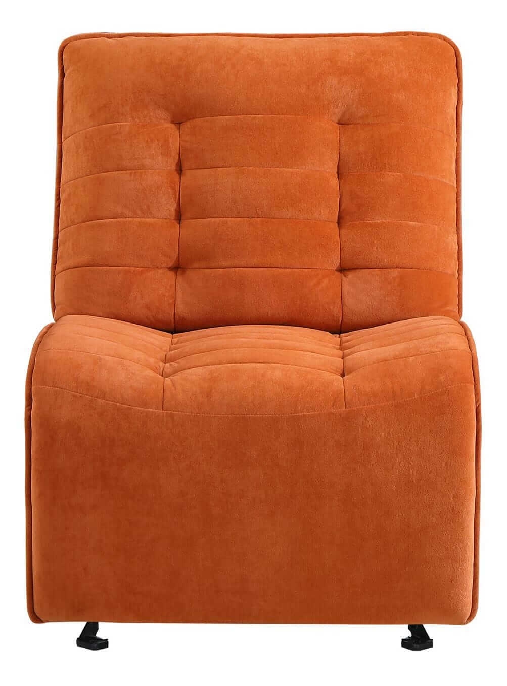 U6066 Velvet L-Shaped Sectional Reclining Modular Sofa