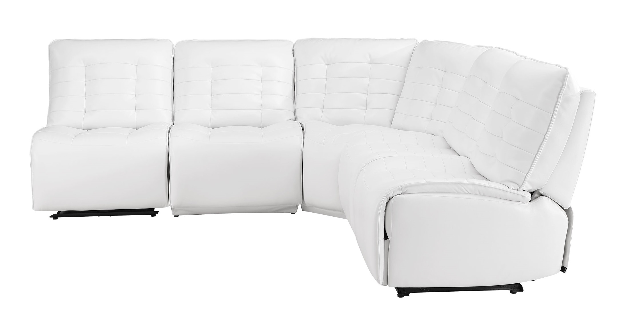 U6066 Polyester L-Shaped Sectional Reclining Modular Sofa