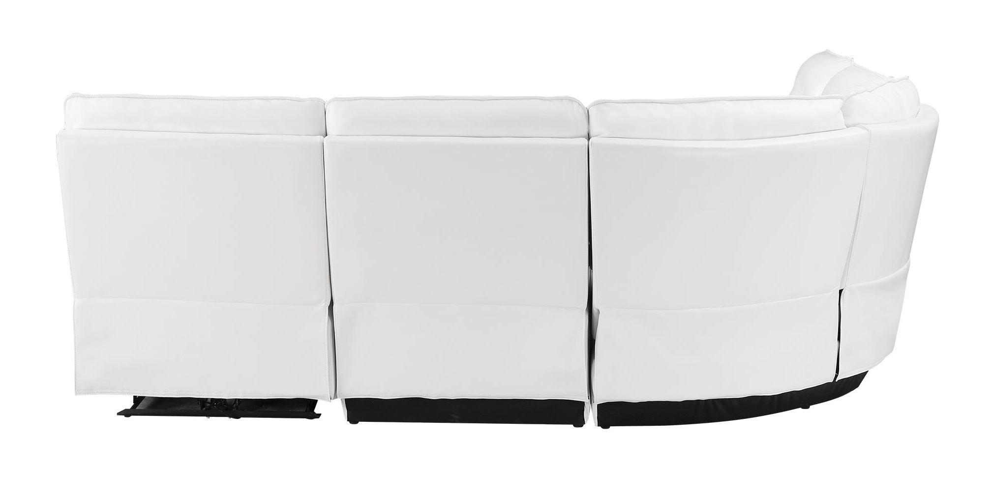 U6066 Polyester L-Shaped Sectional Reclining Modular Sofa